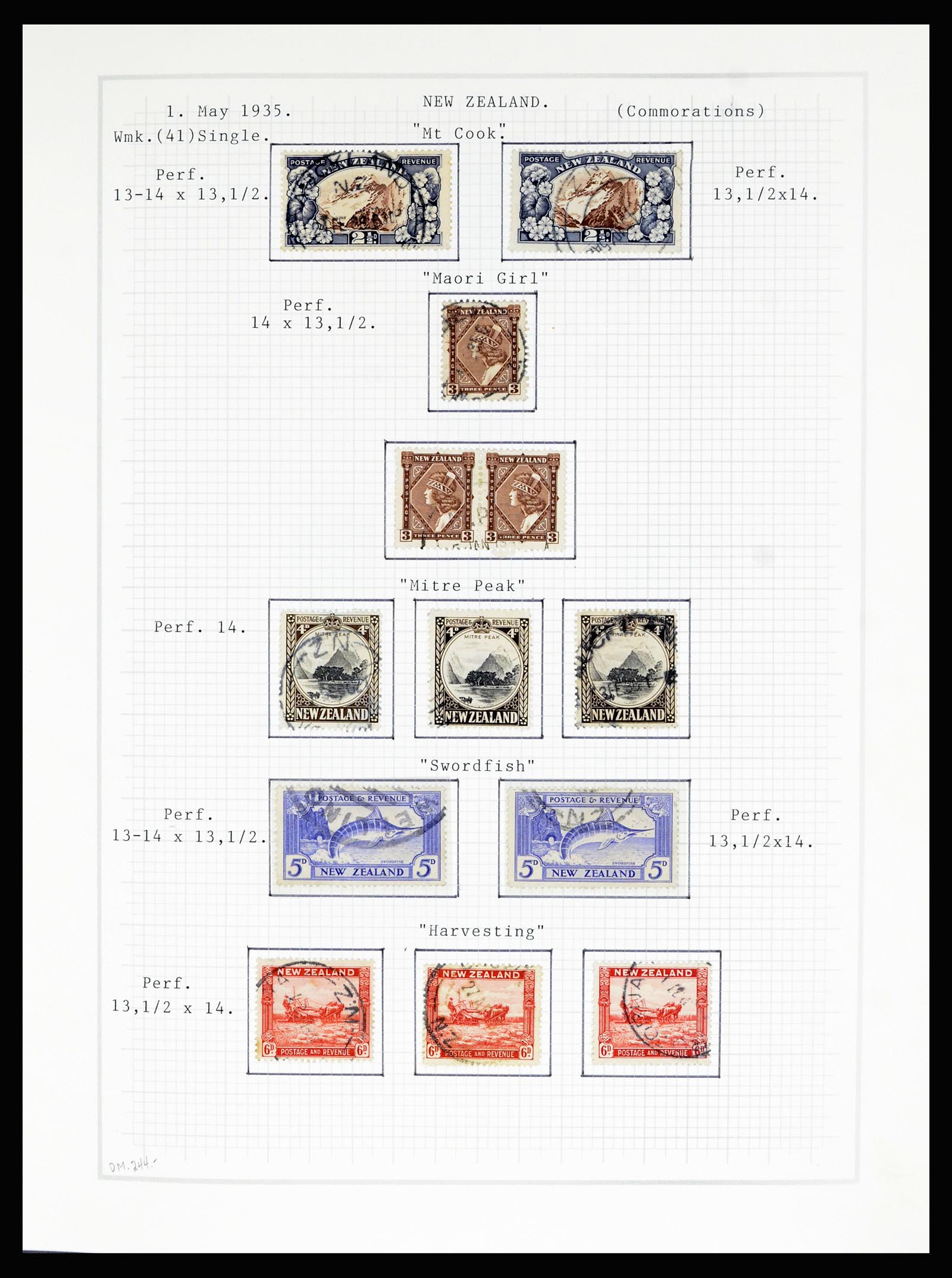 36720 043 - Postzegelverzameling 36720 Nieuw Zeeland 1855-1990.