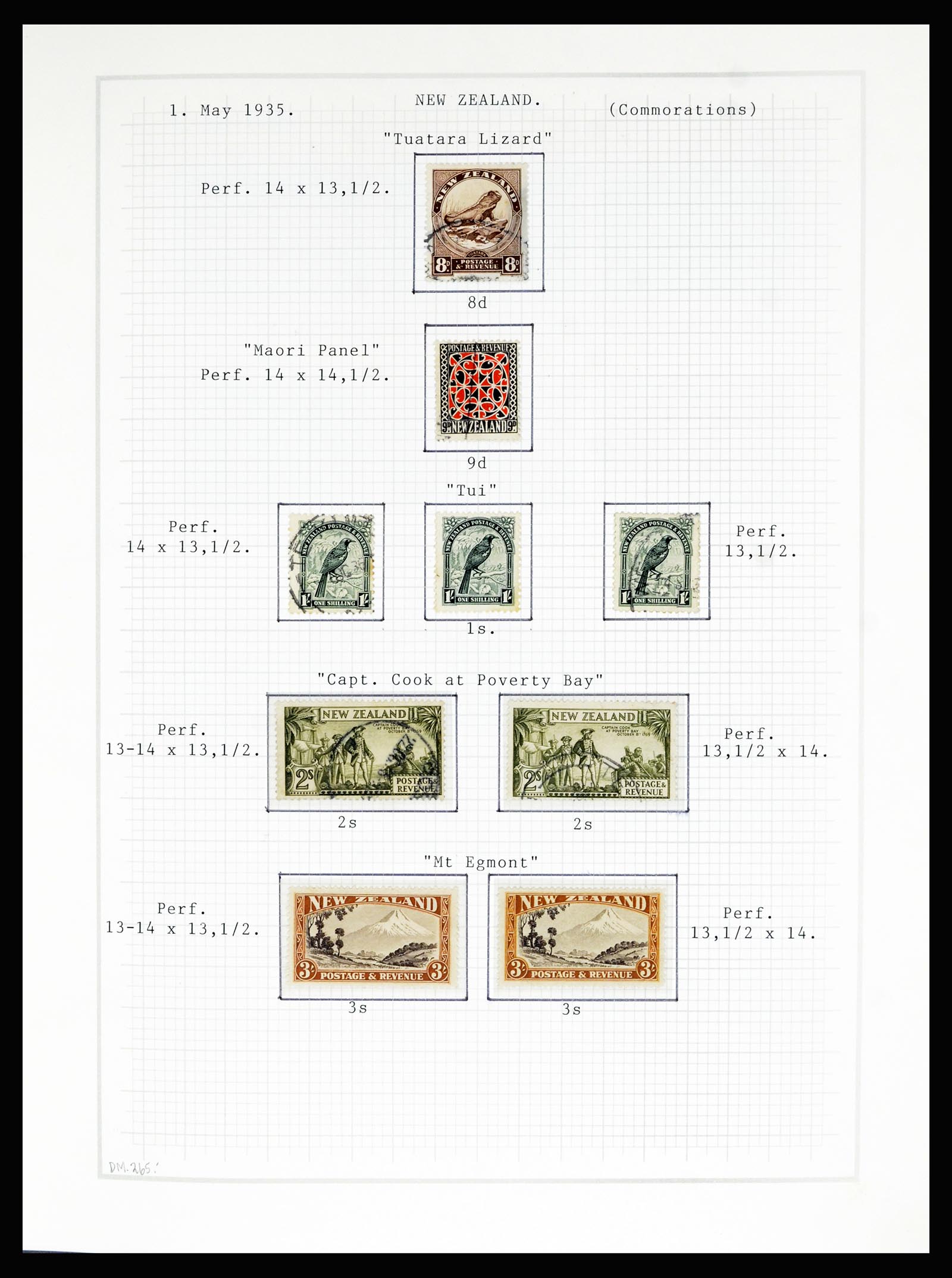 36720 044 - Postzegelverzameling 36720 Nieuw Zeeland 1855-1990.