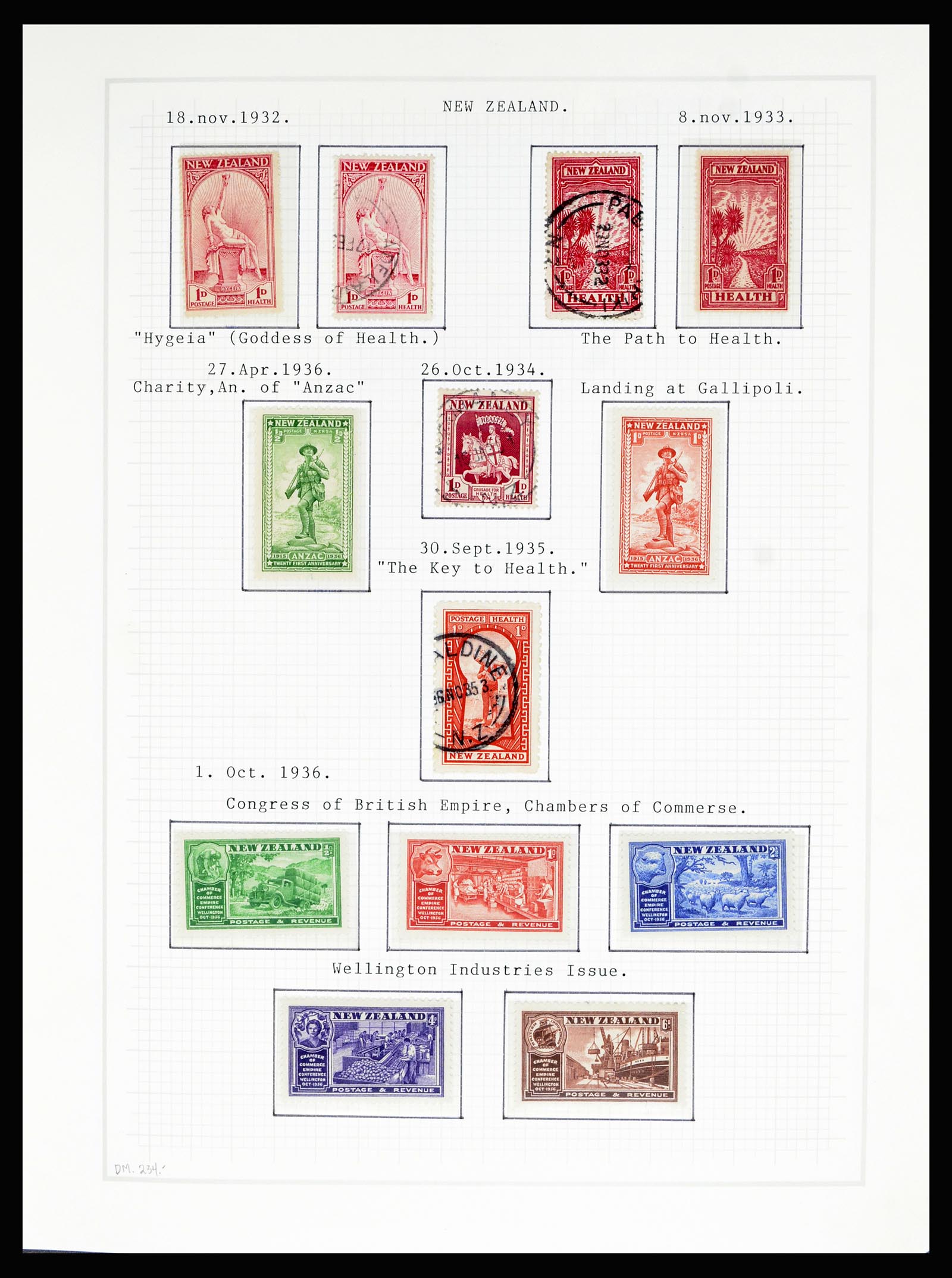 36720 046 - Stamp collection 36720 New Zealand 1855-1990.