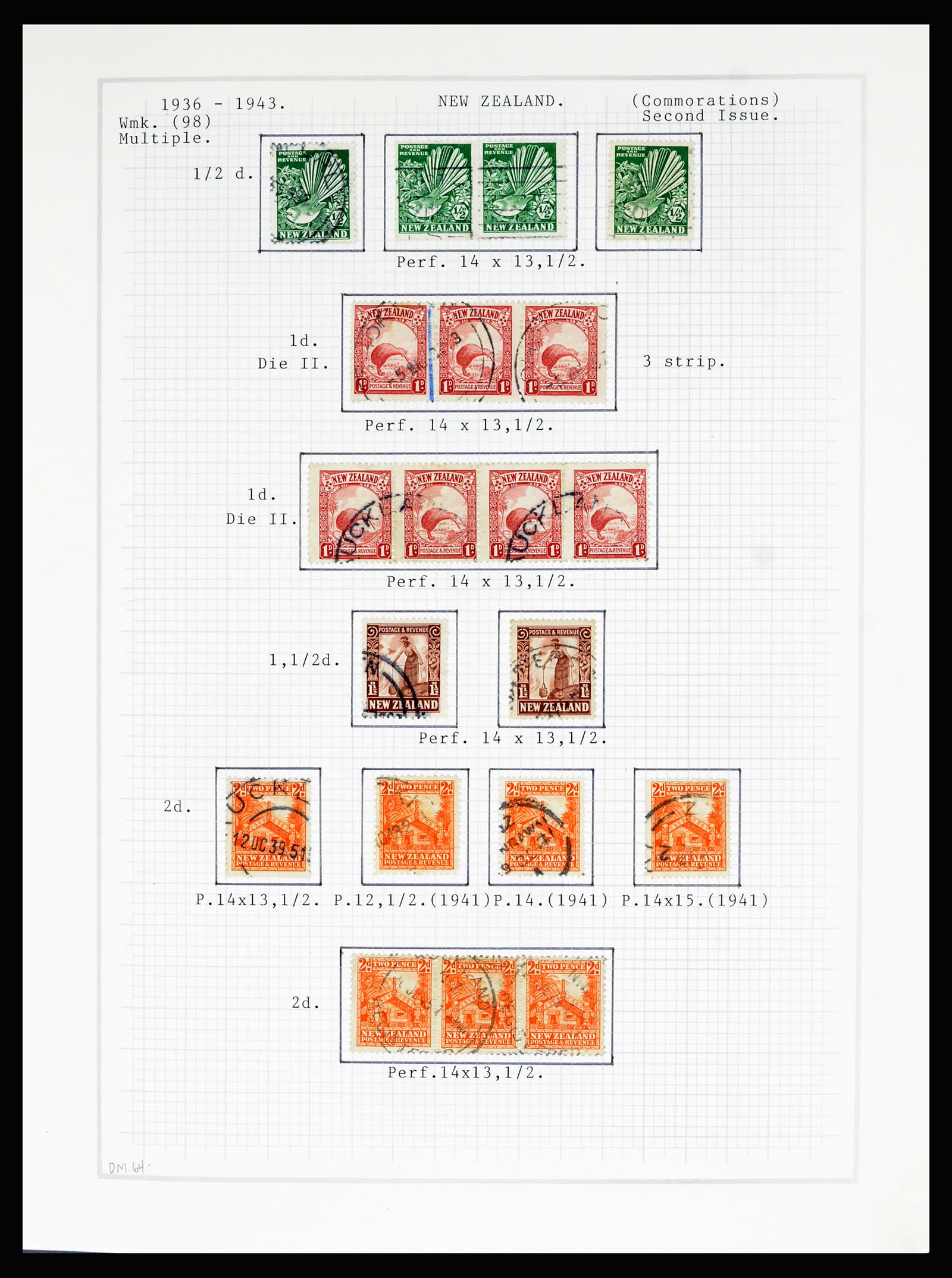 36720 047 - Stamp collection 36720 New Zealand 1855-1990.