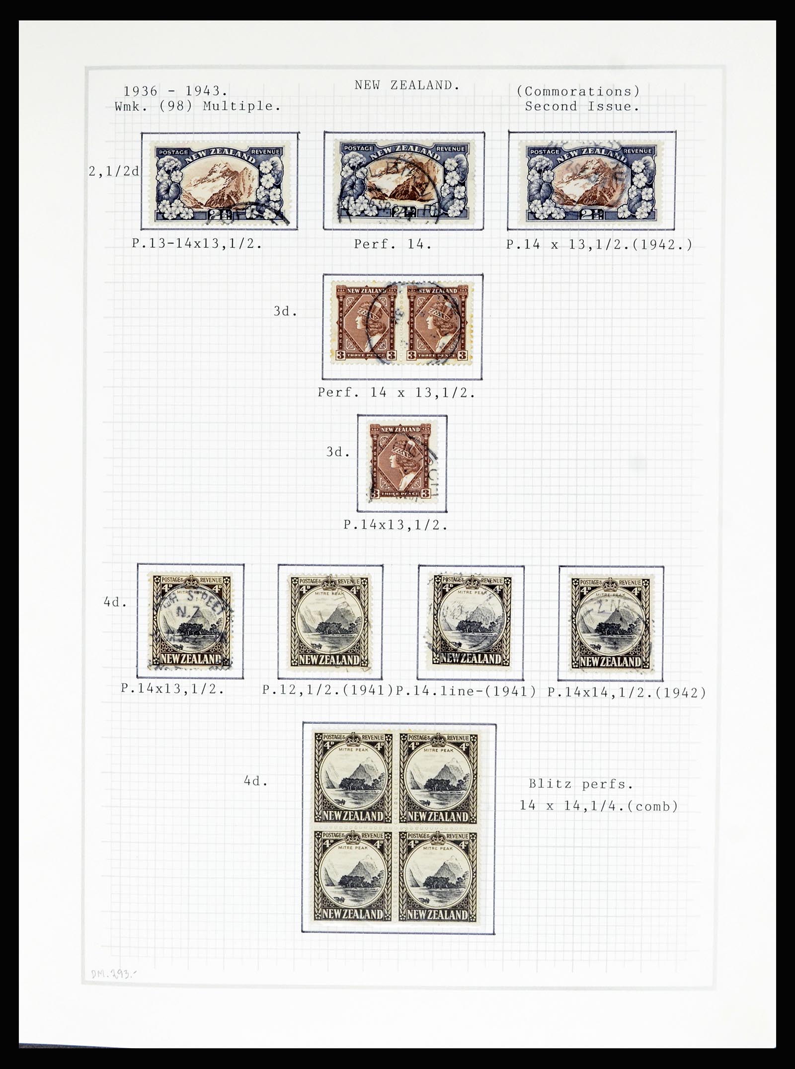 36720 048 - Stamp collection 36720 New Zealand 1855-1990.