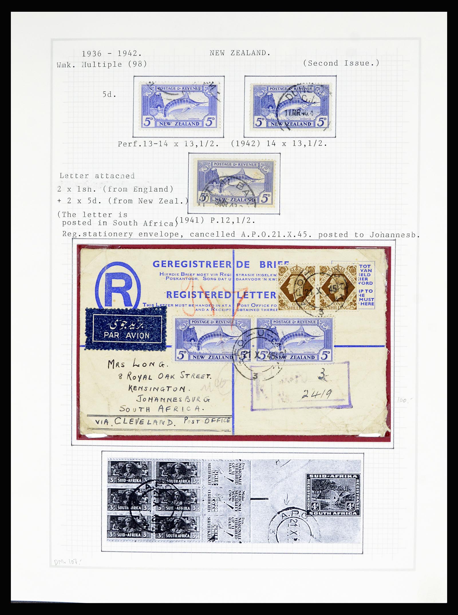 36720 049 - Postzegelverzameling 36720 Nieuw Zeeland 1855-1990.