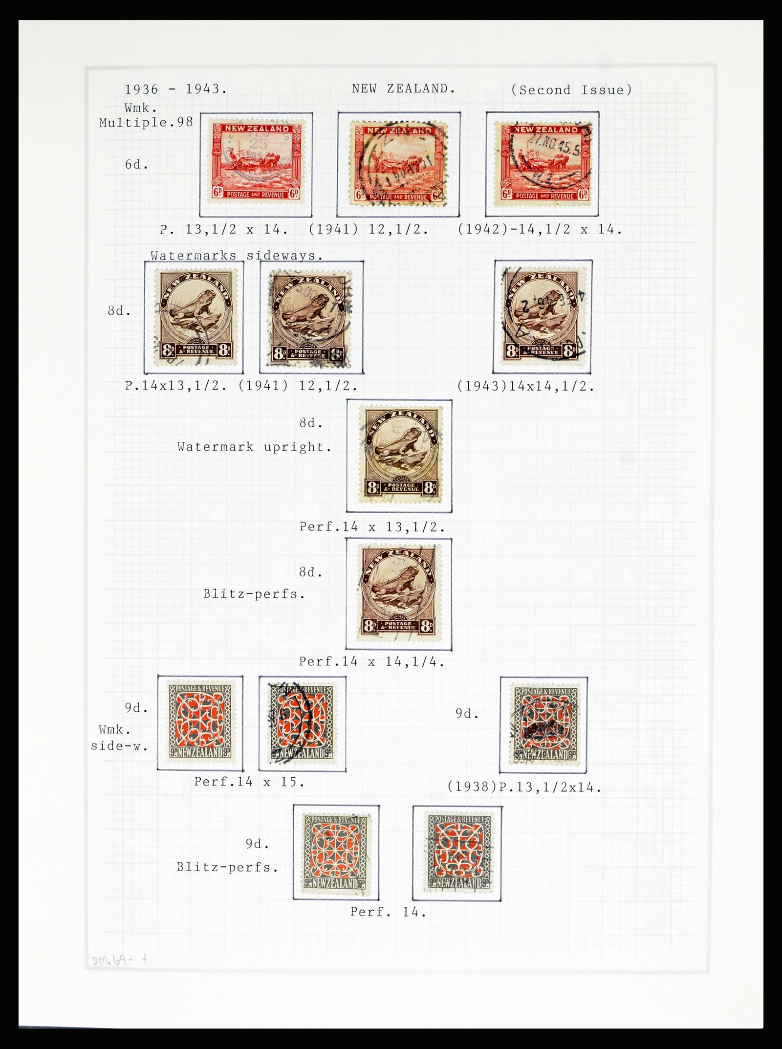 36720 050 - Postzegelverzameling 36720 Nieuw Zeeland 1855-1990.