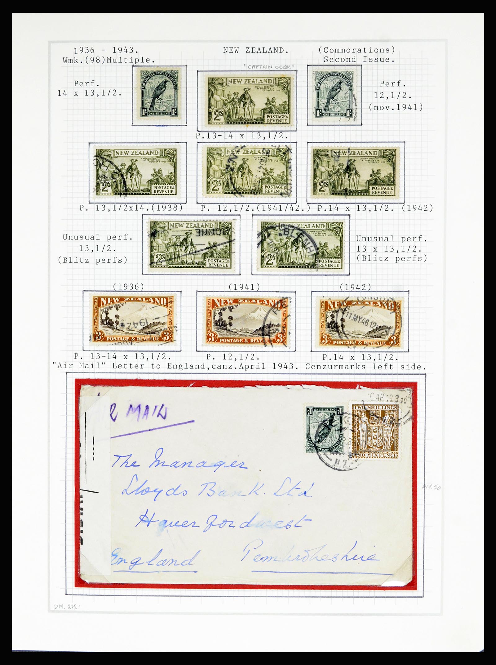 36720 051 - Postzegelverzameling 36720 Nieuw Zeeland 1855-1990.