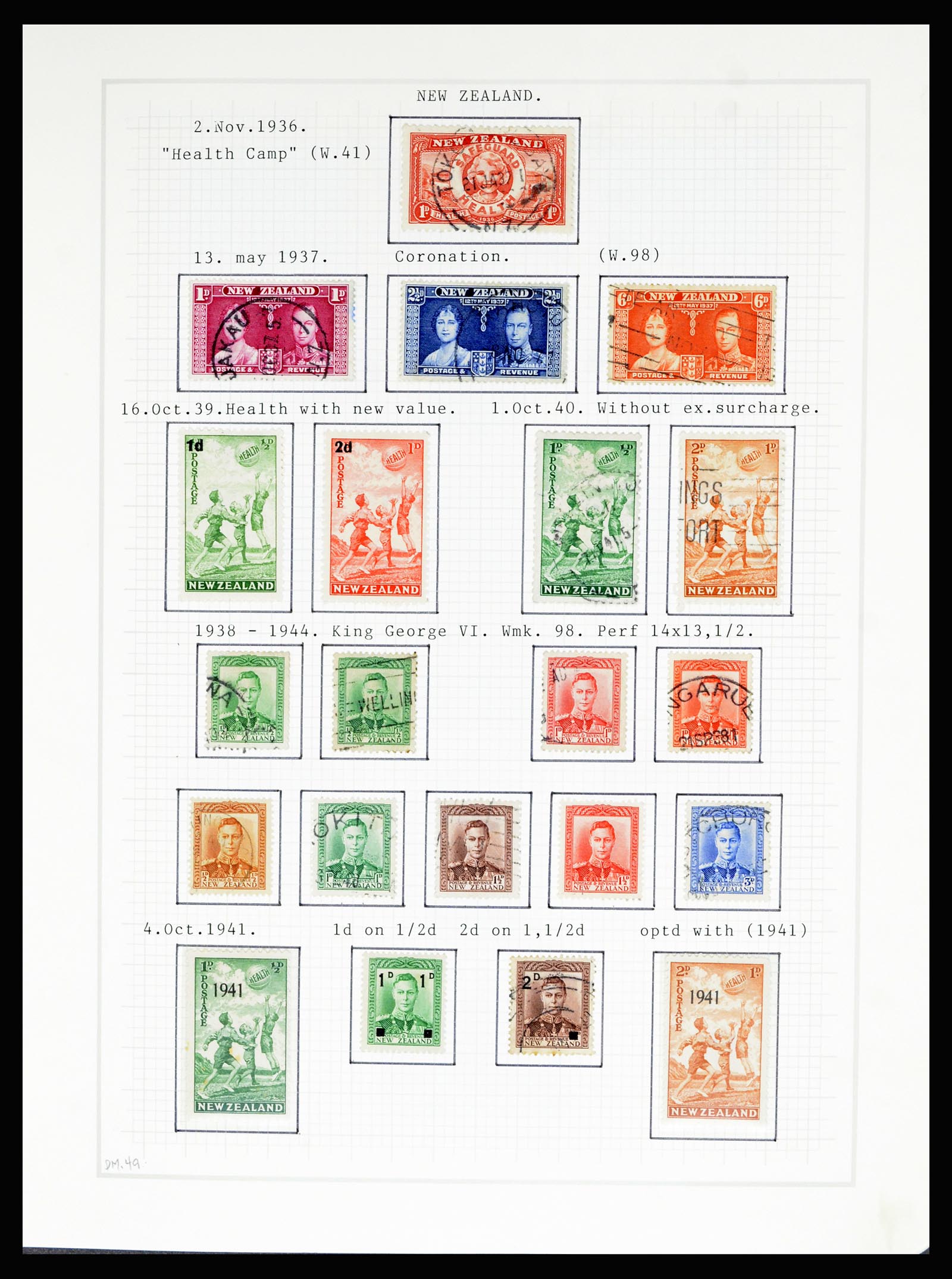 36720 052 - Postzegelverzameling 36720 Nieuw Zeeland 1855-1990.