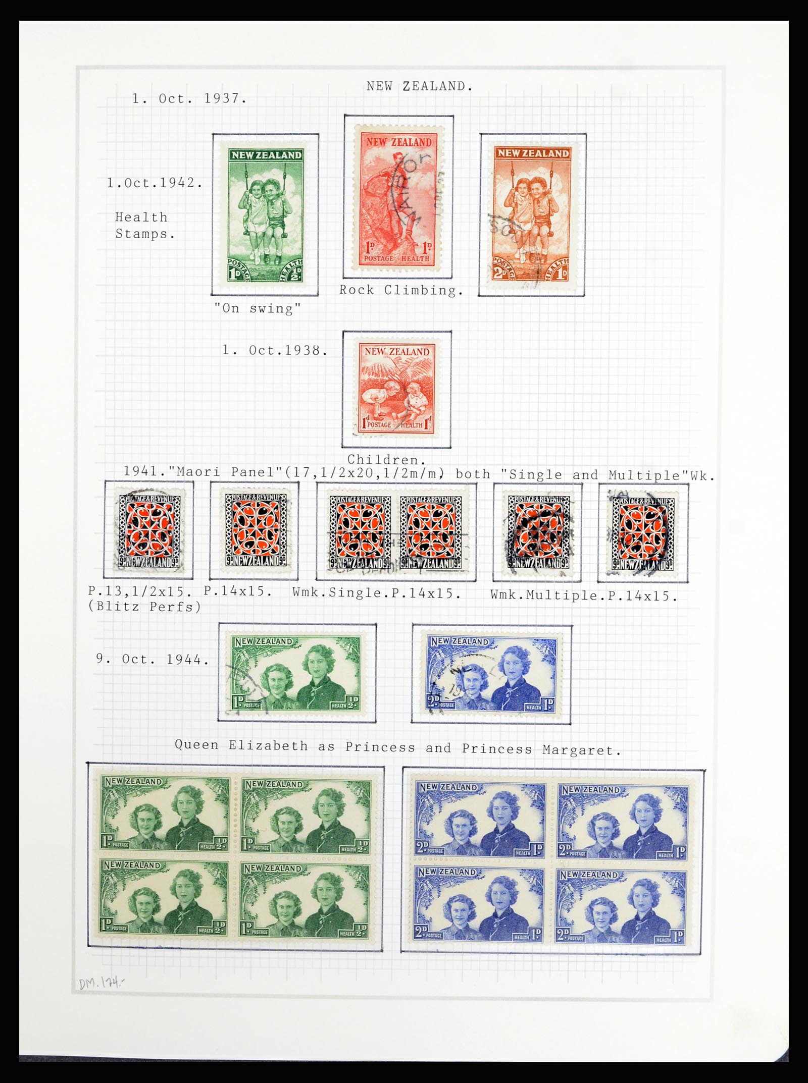36720 054 - Postzegelverzameling 36720 Nieuw Zeeland 1855-1990.