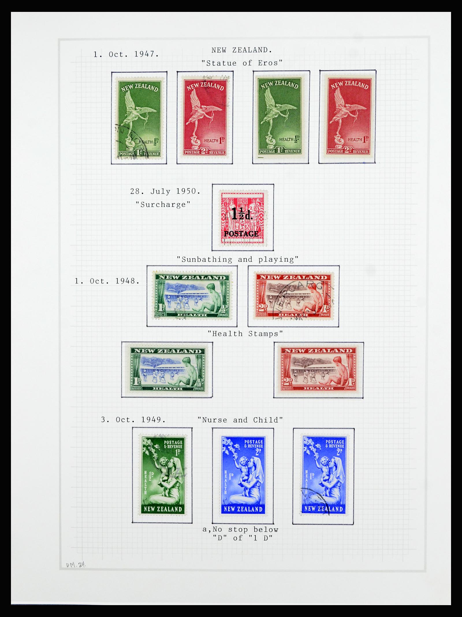 36720 058 - Postzegelverzameling 36720 Nieuw Zeeland 1855-1990.