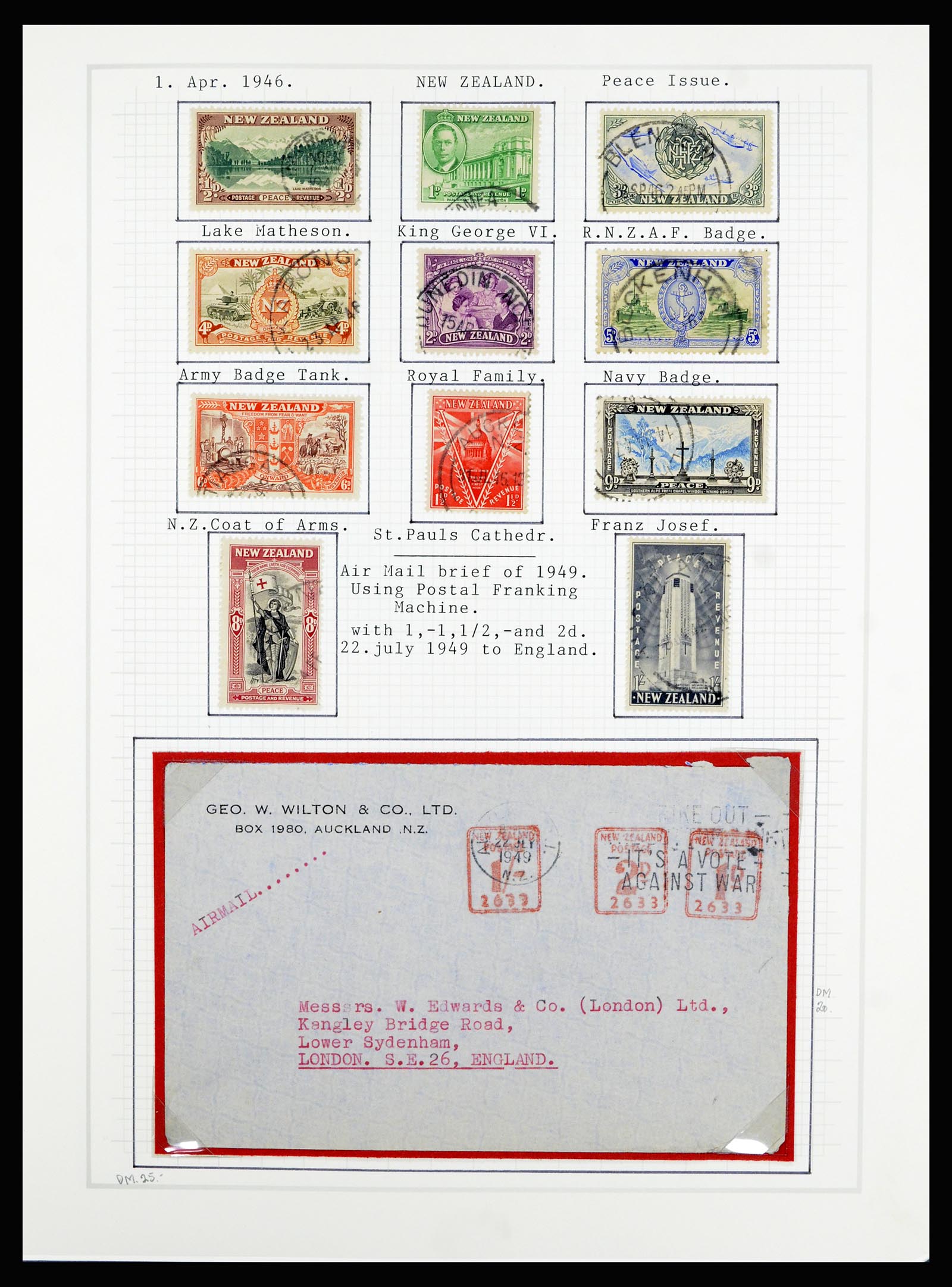 36720 061 - Stamp collection 36720 New Zealand 1855-1990.