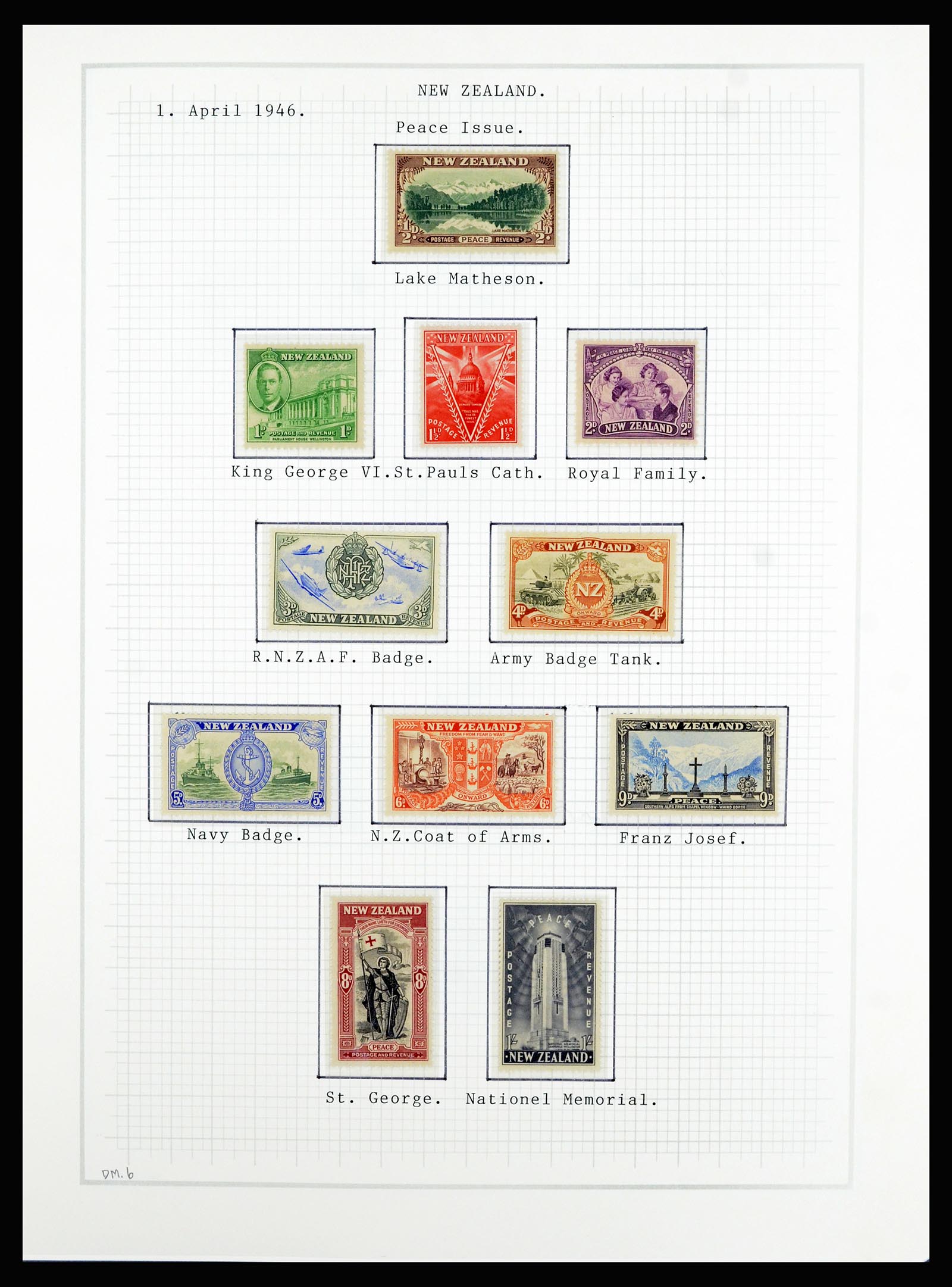 36720 062 - Stamp collection 36720 New Zealand 1855-1990.