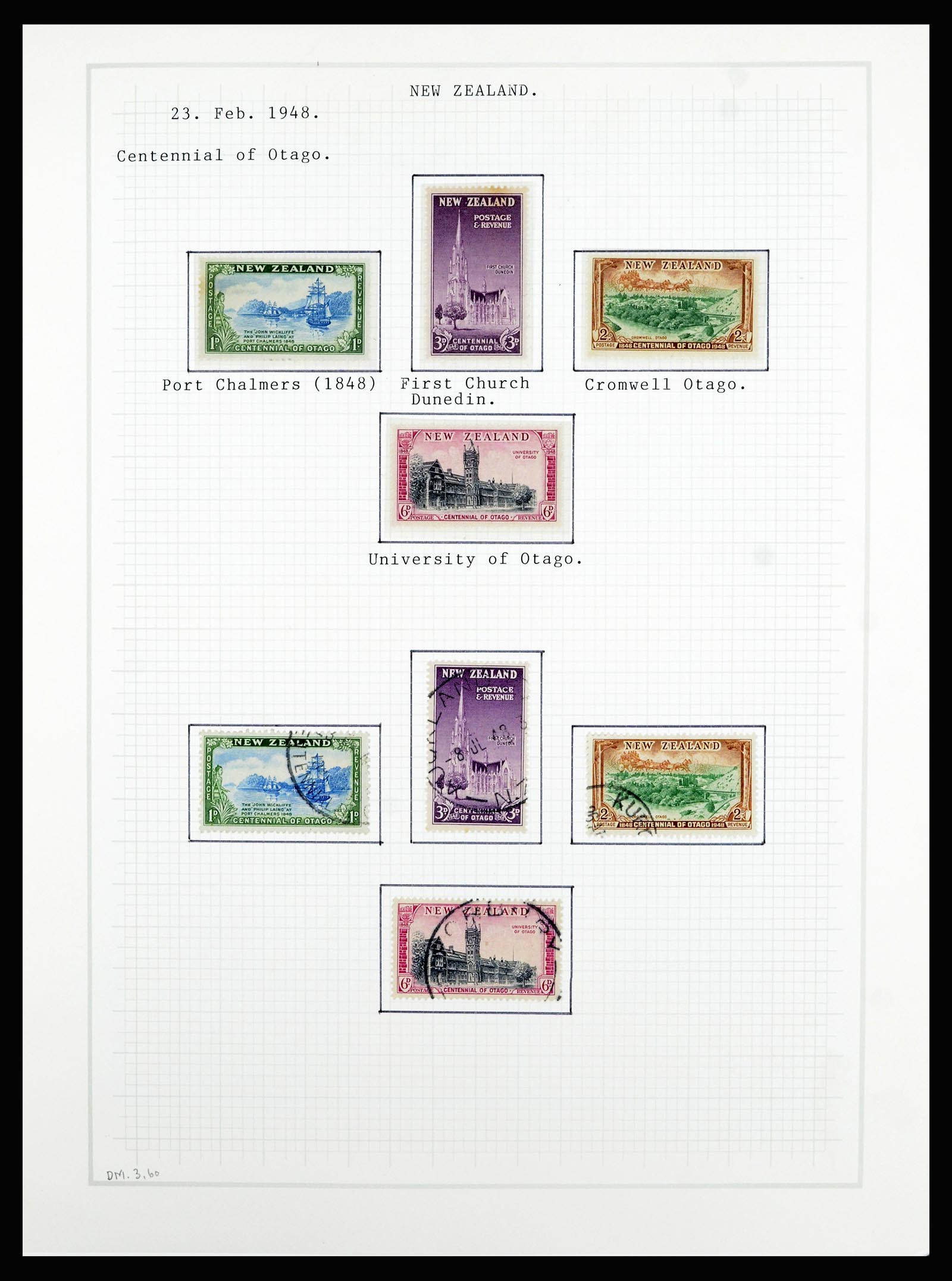 36720 063 - Stamp collection 36720 New Zealand 1855-1990.