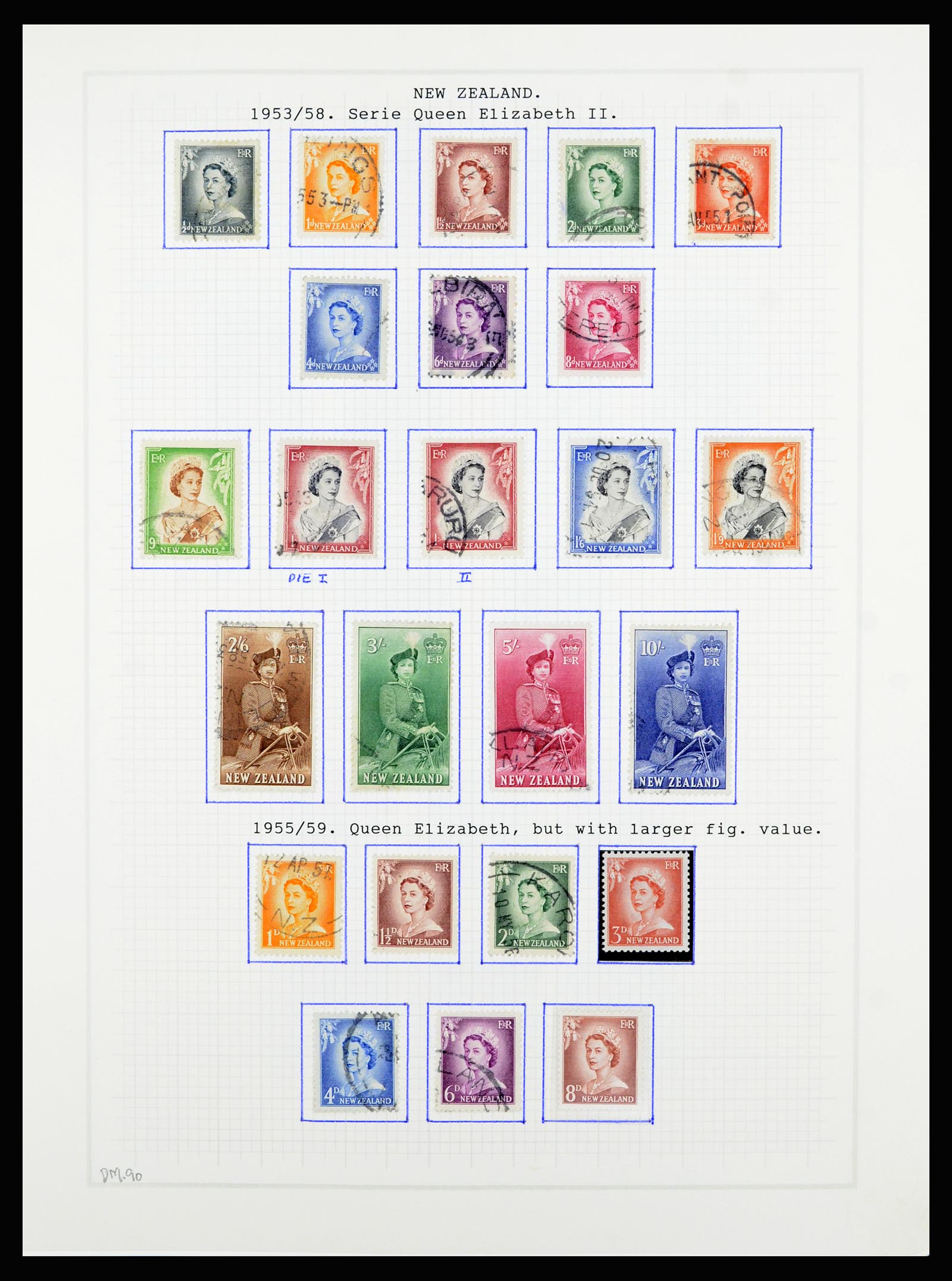 36720 068 - Stamp collection 36720 New Zealand 1855-1990.