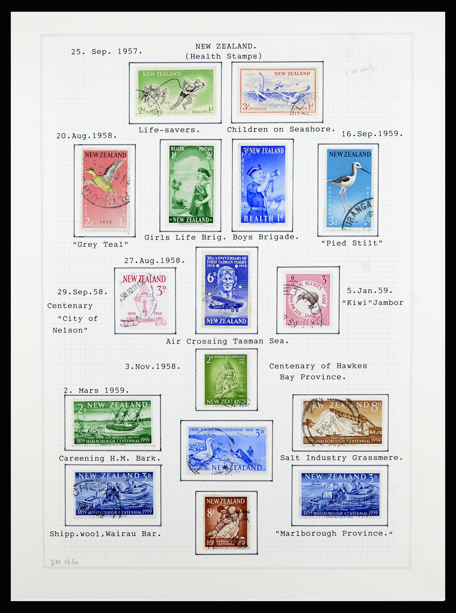 36720 072 - Stamp collection 36720 New Zealand 1855-1990.