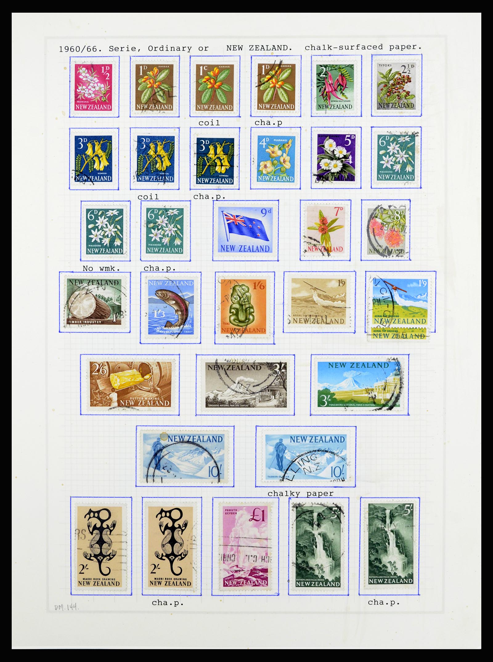 36720 073 - Stamp collection 36720 New Zealand 1855-1990.