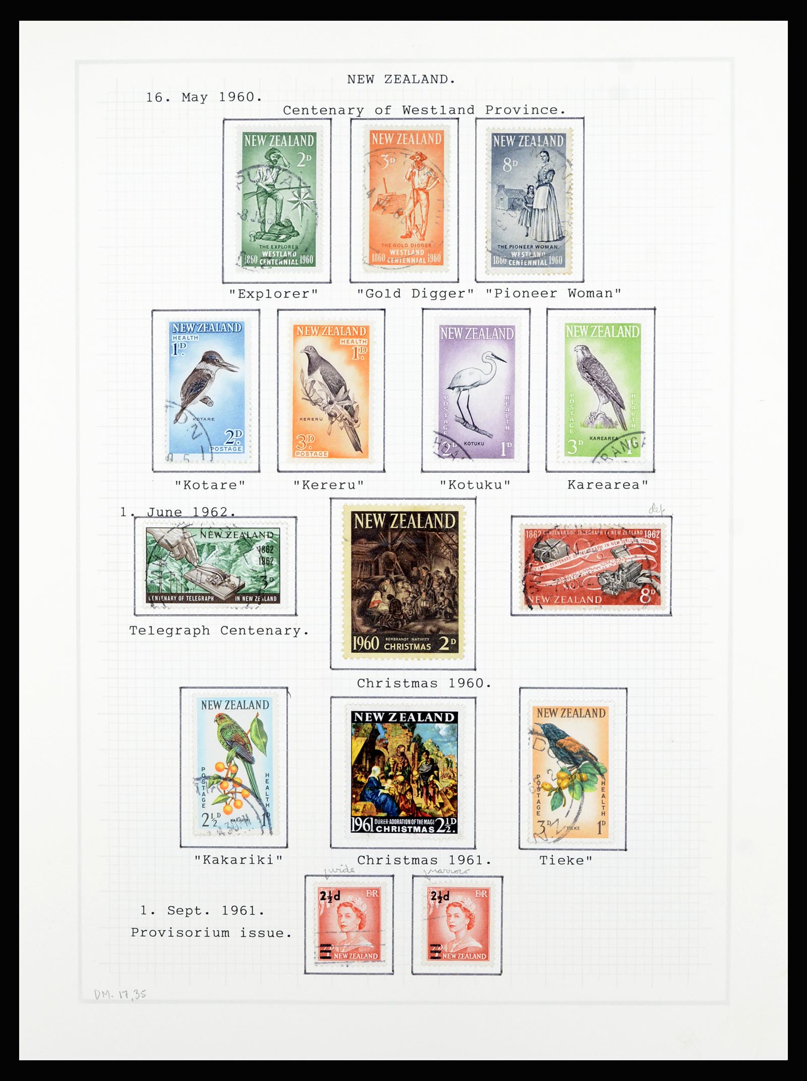 36720 074 - Stamp collection 36720 New Zealand 1855-1990.