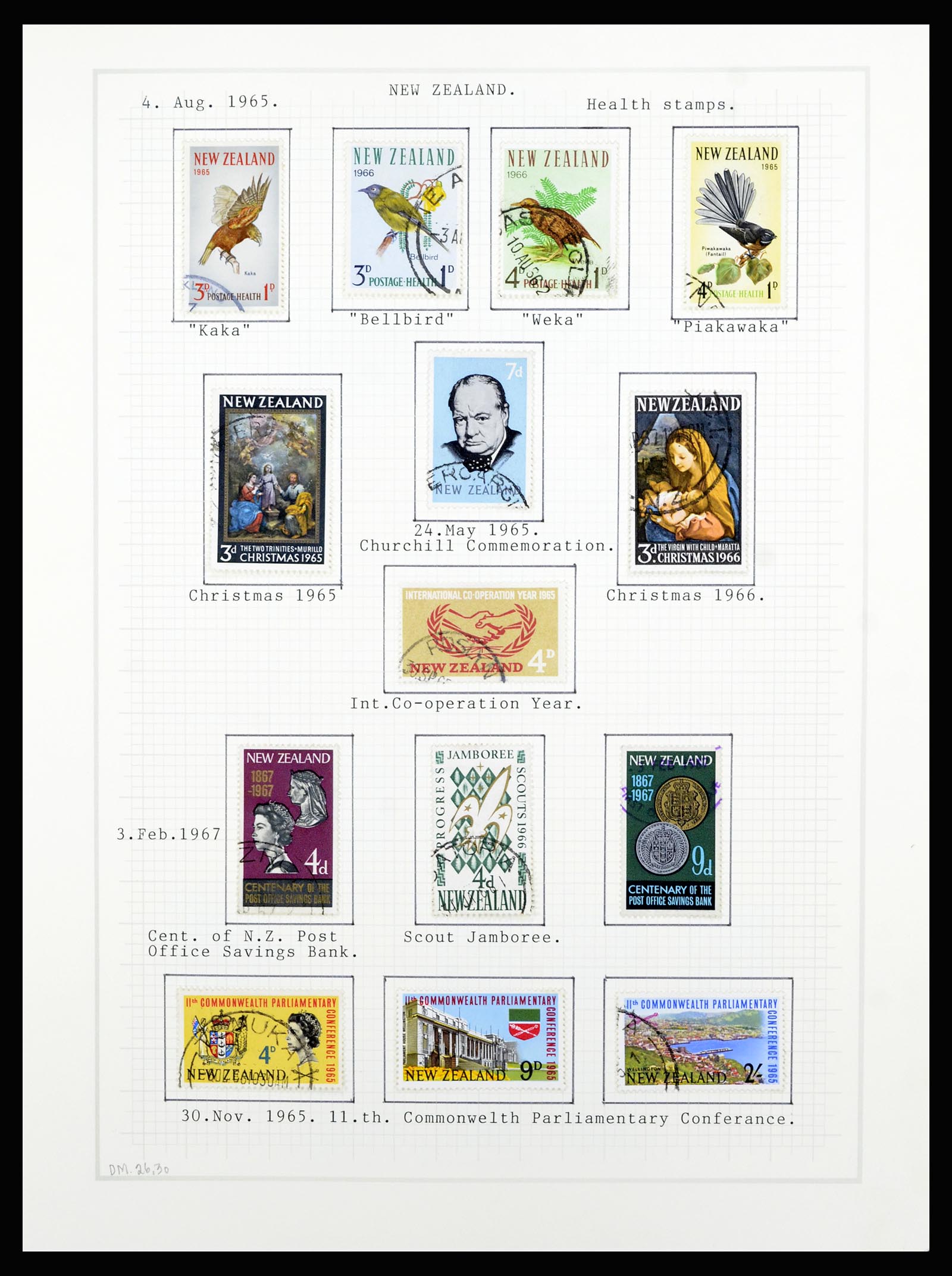 36720 077 - Stamp collection 36720 New Zealand 1855-1990.