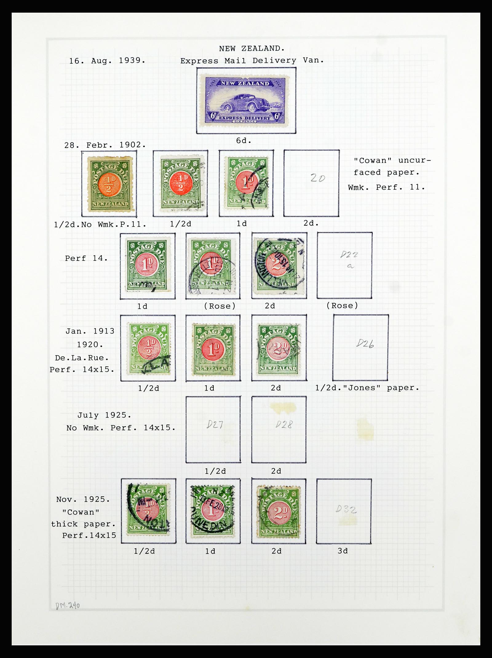 36720 079 - Stamp collection 36720 New Zealand 1855-1990.