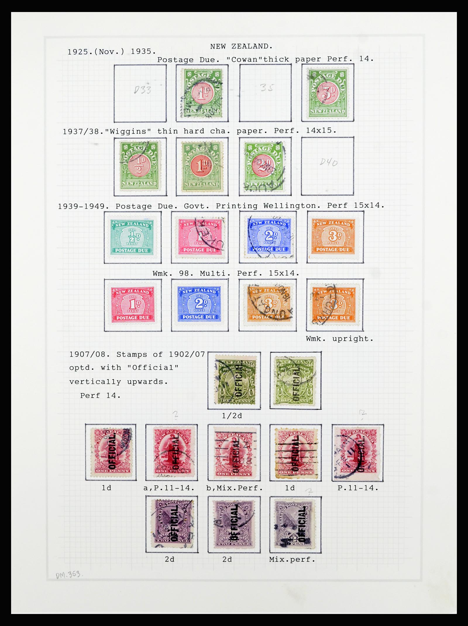 36720 080 - Stamp collection 36720 New Zealand 1855-1990.