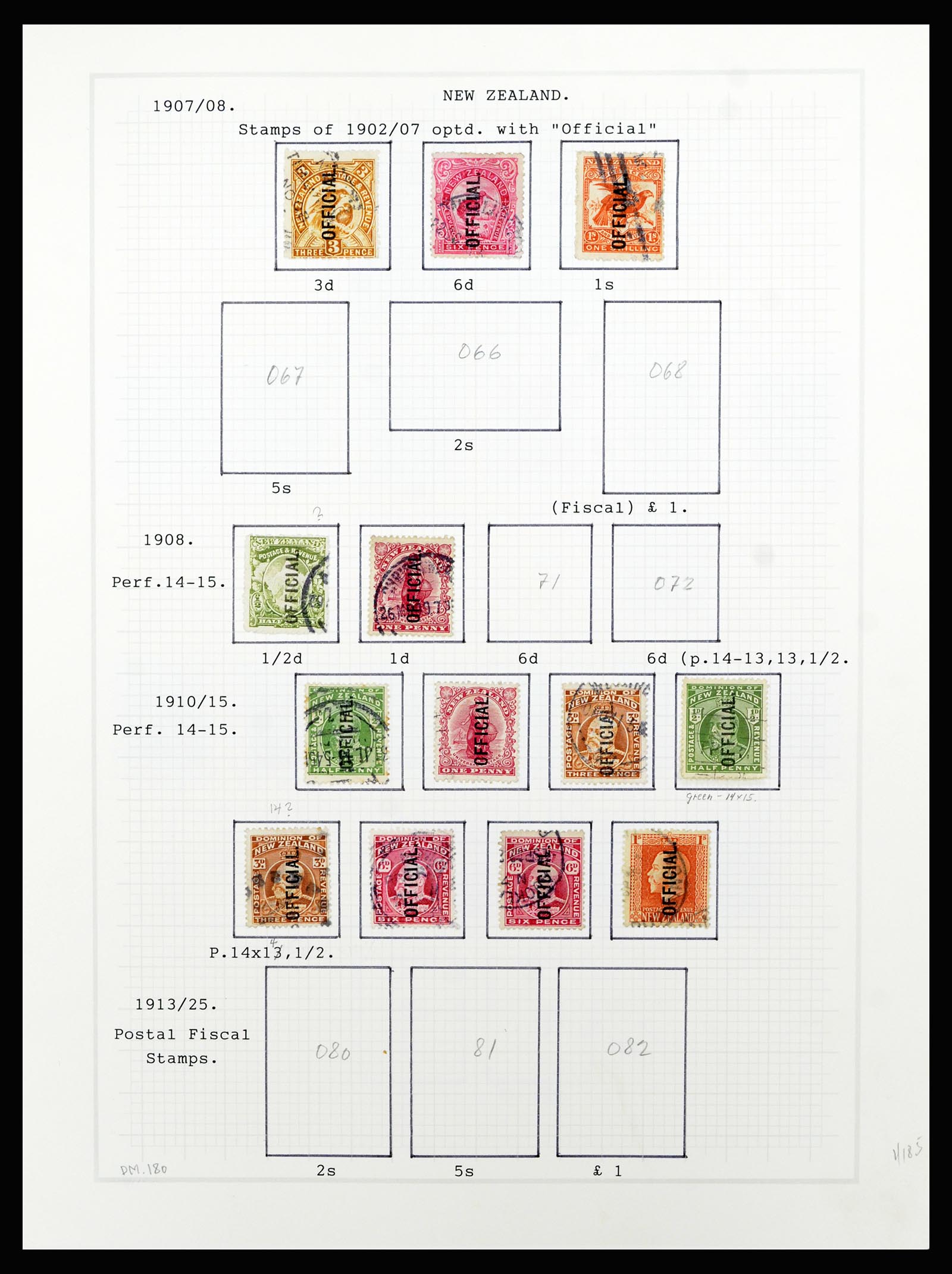 36720 081 - Postzegelverzameling 36720 Nieuw Zeeland 1855-1990.