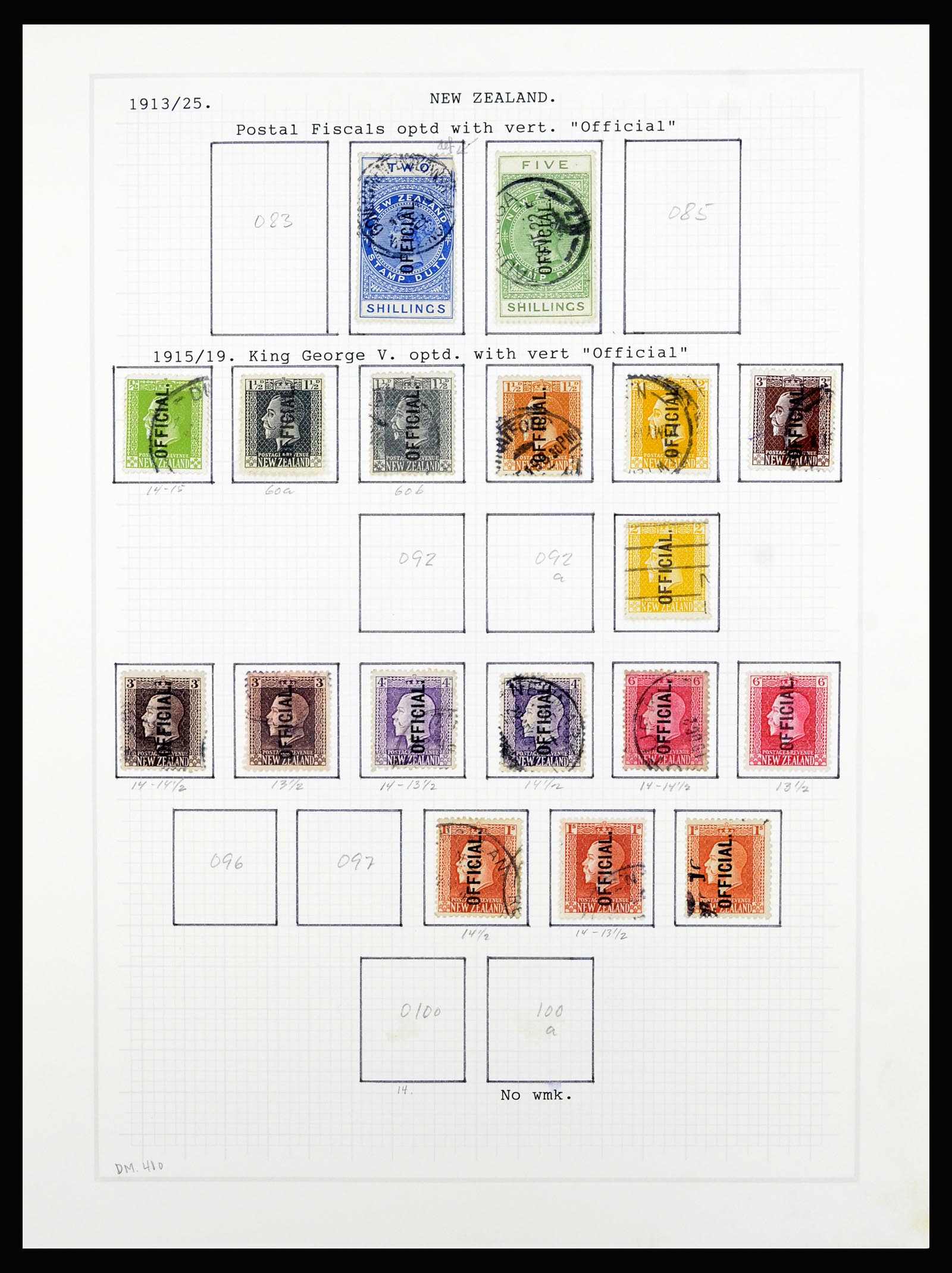 36720 082 - Postzegelverzameling 36720 Nieuw Zeeland 1855-1990.