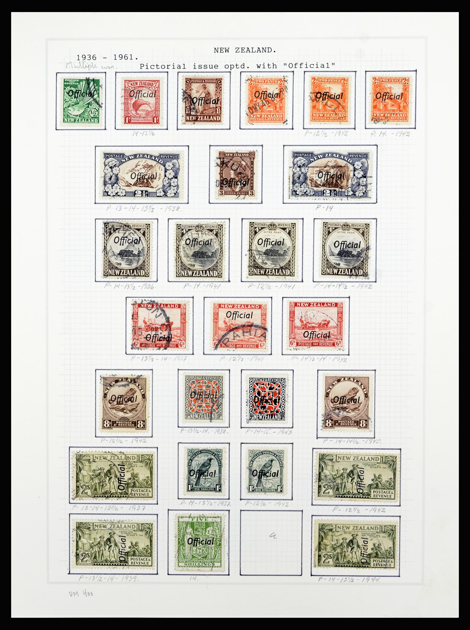 36720 085 - Postzegelverzameling 36720 Nieuw Zeeland 1855-1990.