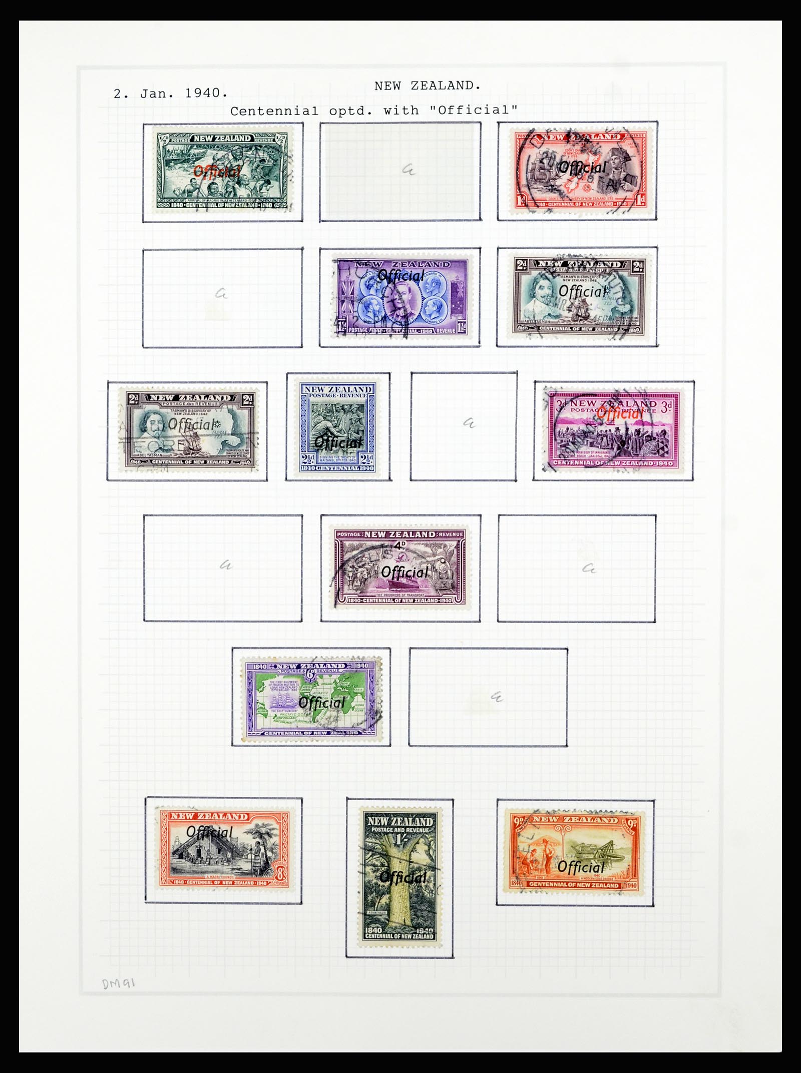 36720 086 - Postzegelverzameling 36720 Nieuw Zeeland 1855-1990.