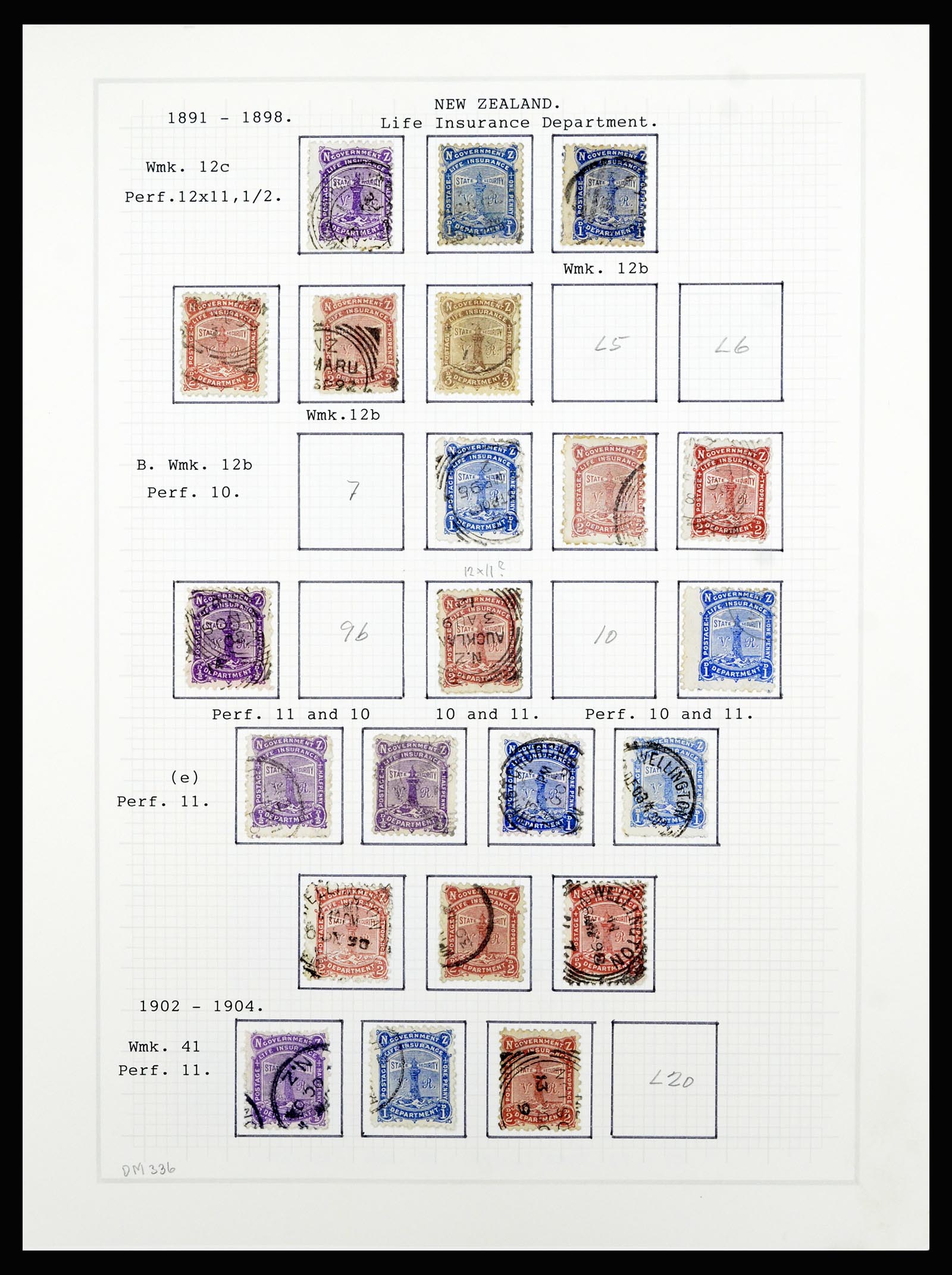 36720 088 - Postzegelverzameling 36720 Nieuw Zeeland 1855-1990.