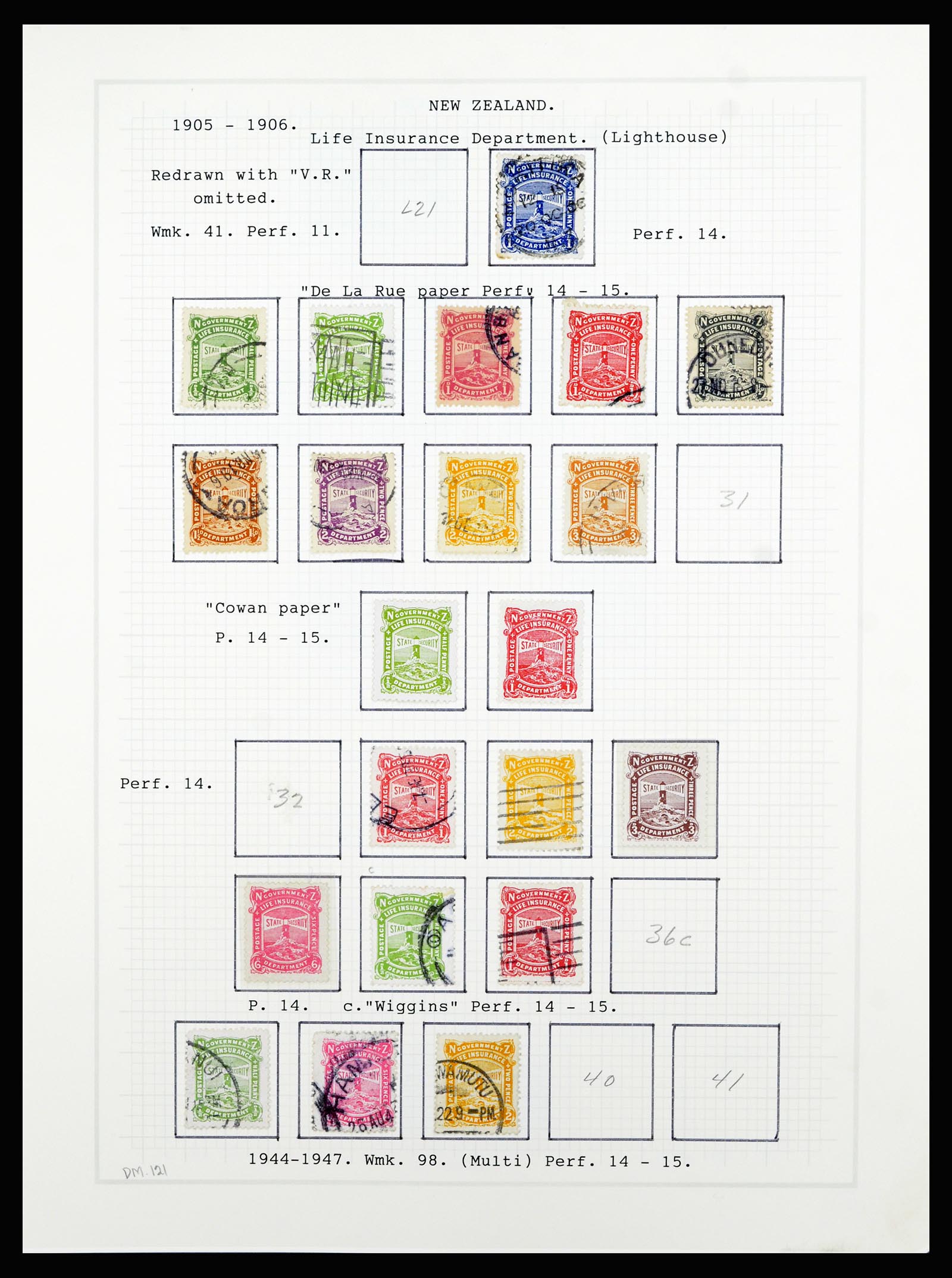 36720 089 - Stamp collection 36720 New Zealand 1855-1990.