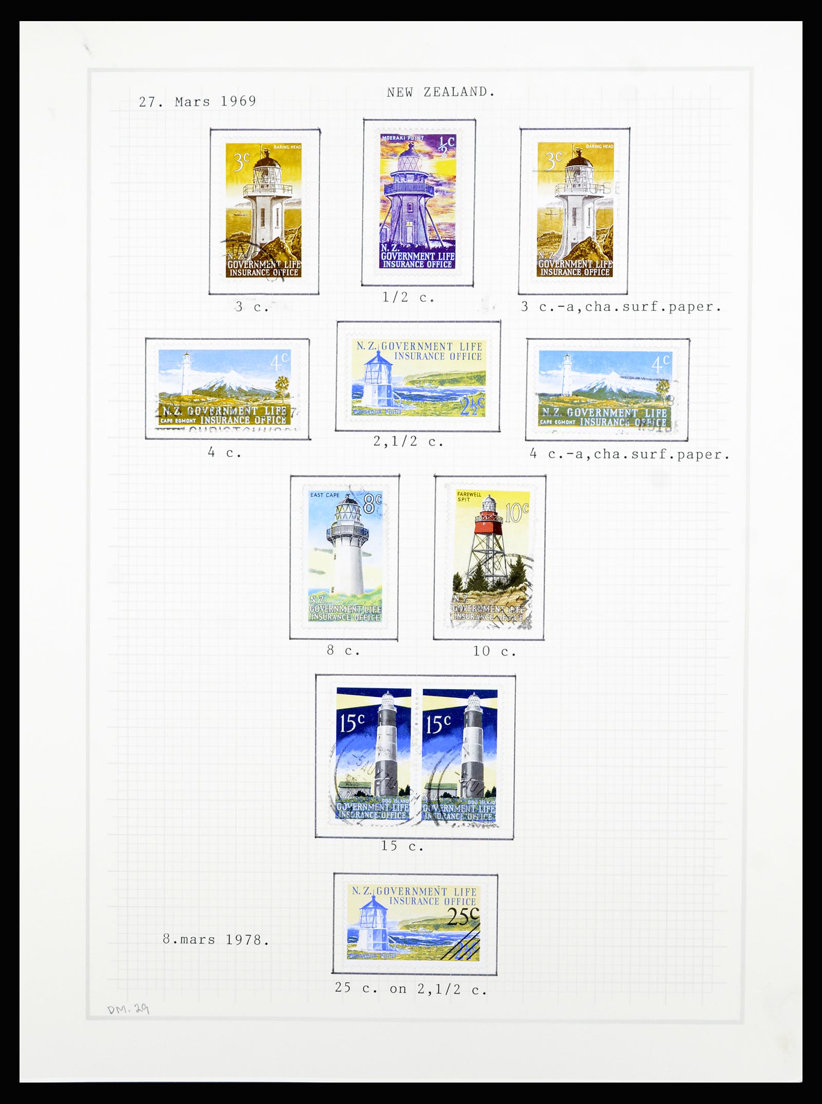 36720 091 - Postzegelverzameling 36720 Nieuw Zeeland 1855-1990.
