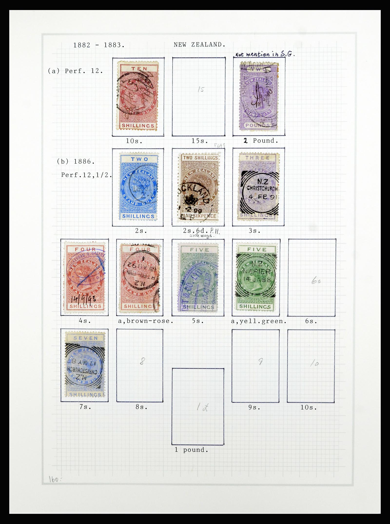 36720 094 - Postzegelverzameling 36720 Nieuw Zeeland 1855-1990.