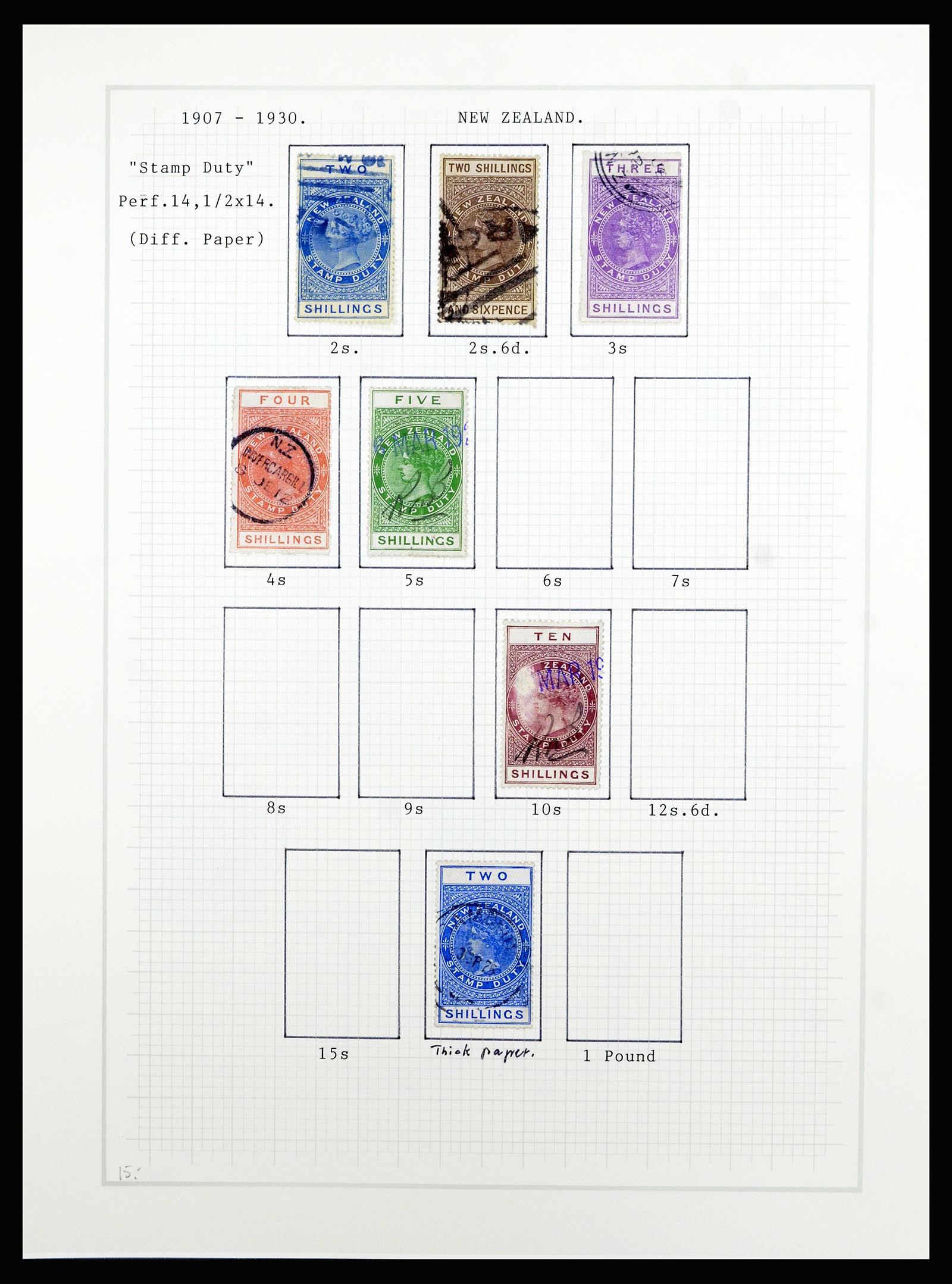 36720 097 - Postzegelverzameling 36720 Nieuw Zeeland 1855-1990.