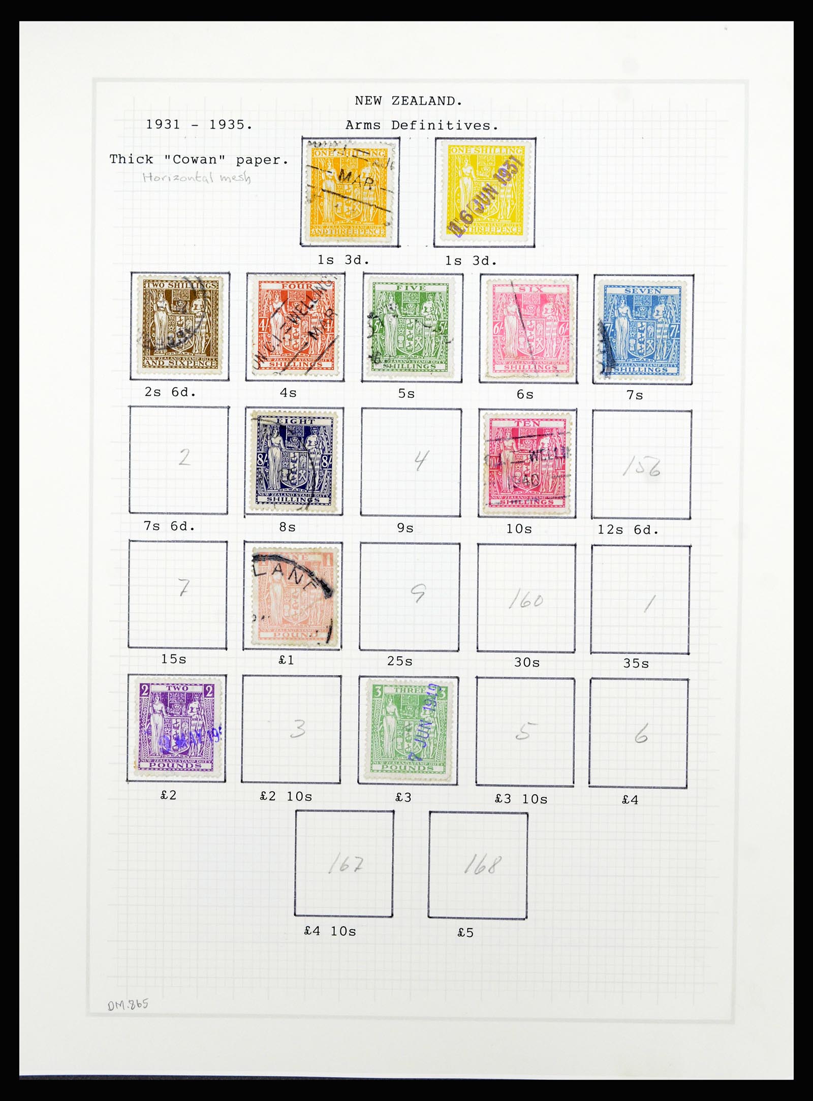 36720 098 - Postzegelverzameling 36720 Nieuw Zeeland 1855-1990.