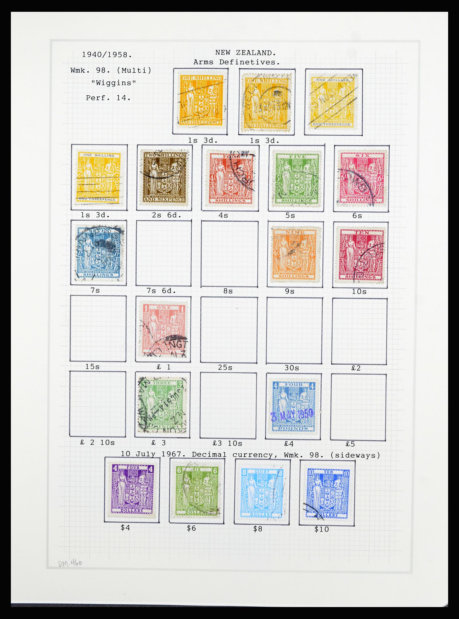 36720 100 - Stamp collection 36720 New Zealand 1855-1990.