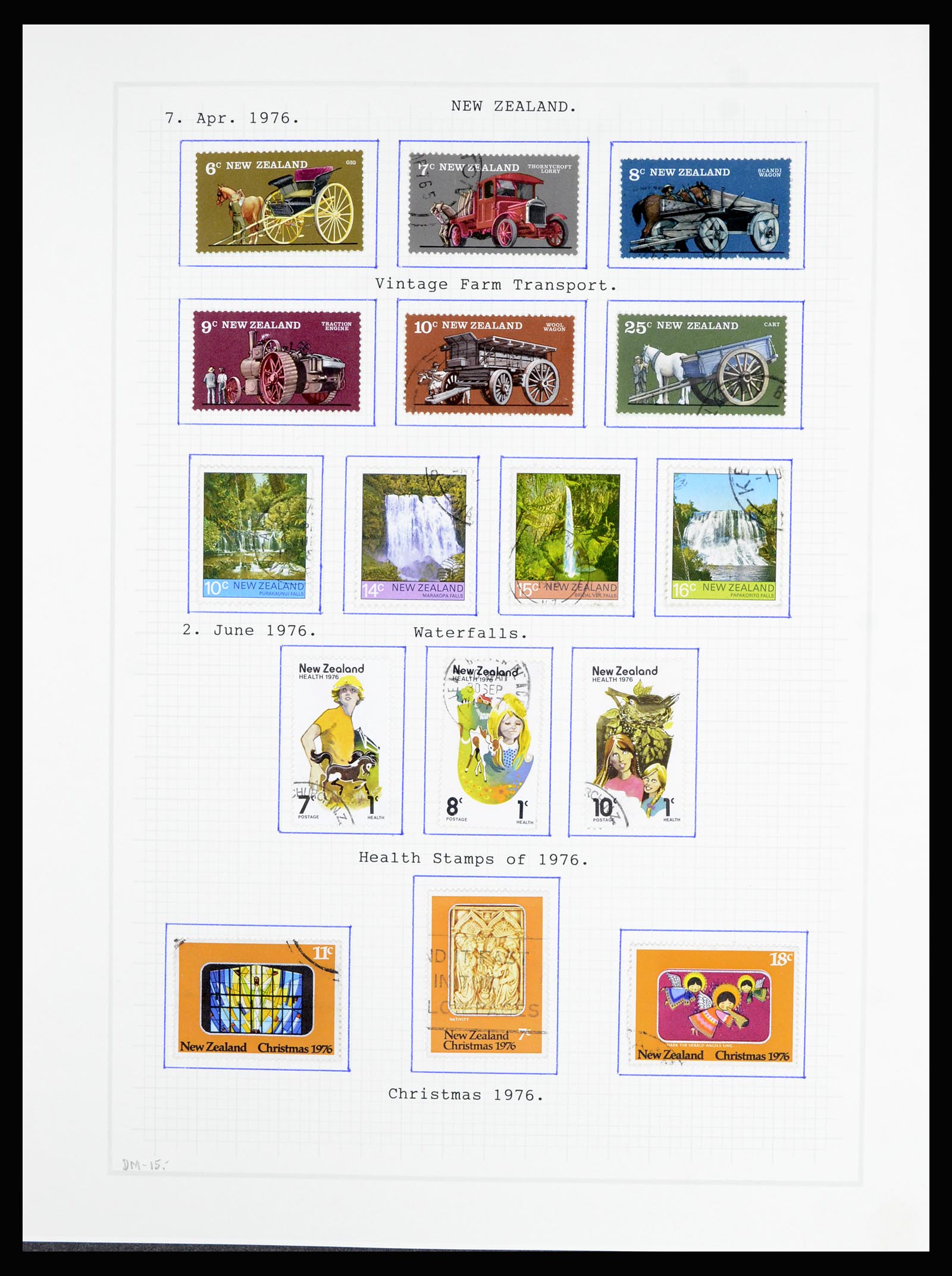 36720 124 - Stamp collection 36720 New Zealand 1855-1990.