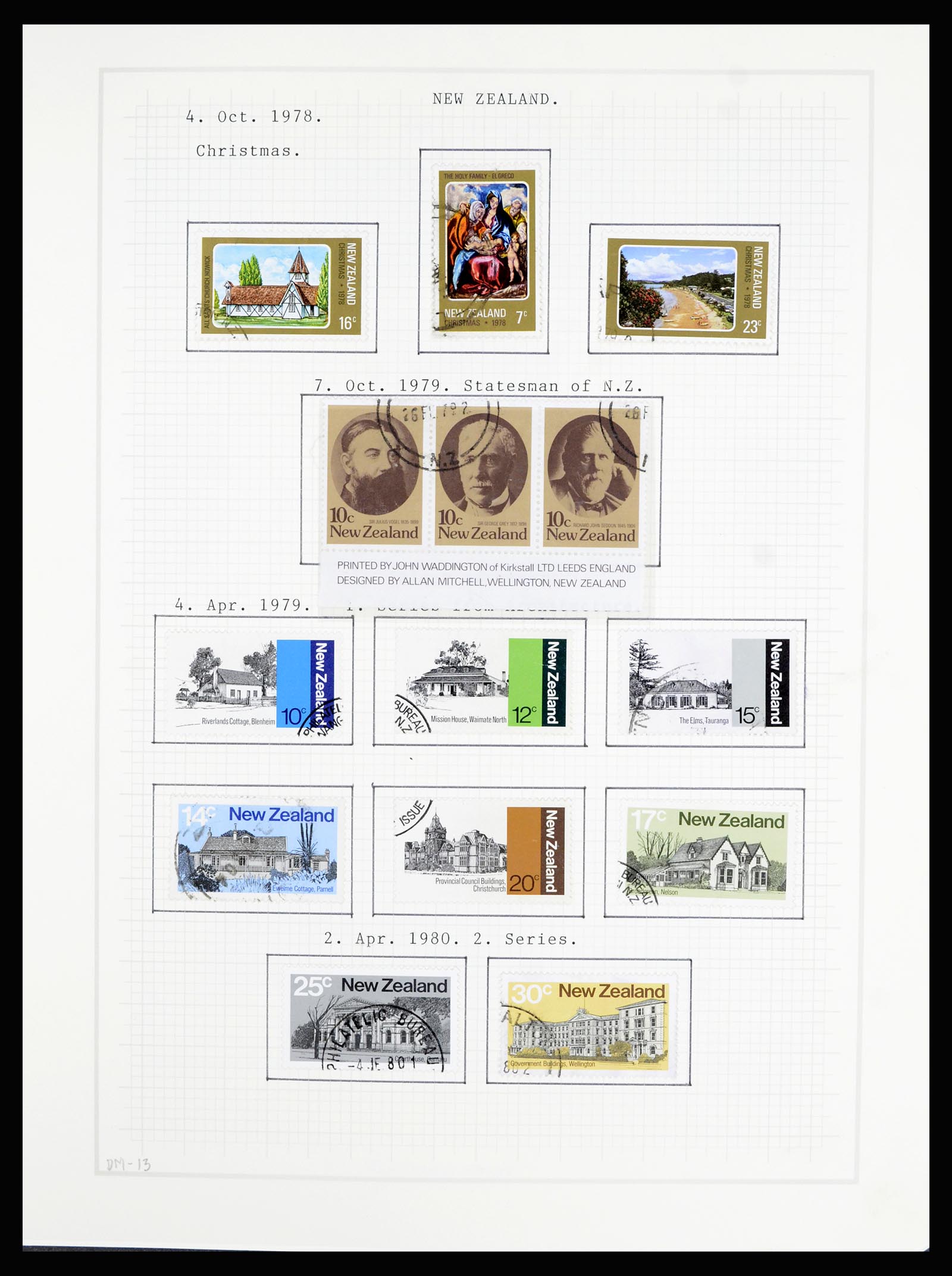 36720 132 - Stamp collection 36720 New Zealand 1855-1990.