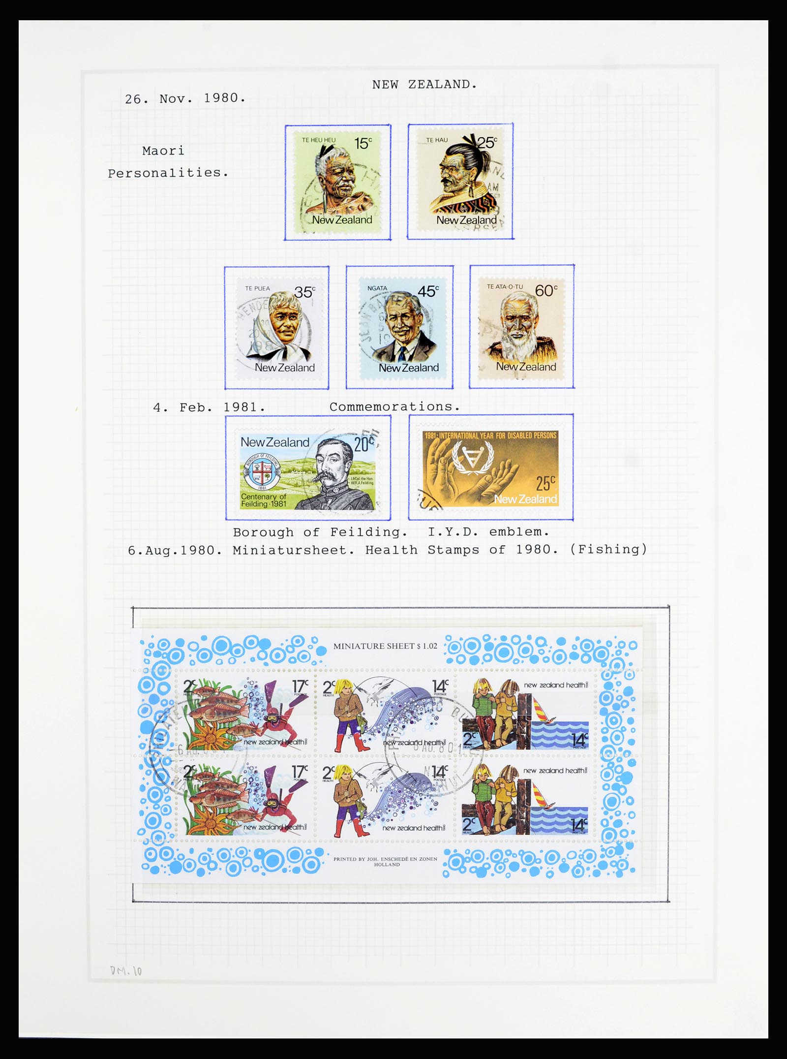36720 138 - Stamp collection 36720 New Zealand 1855-1990.
