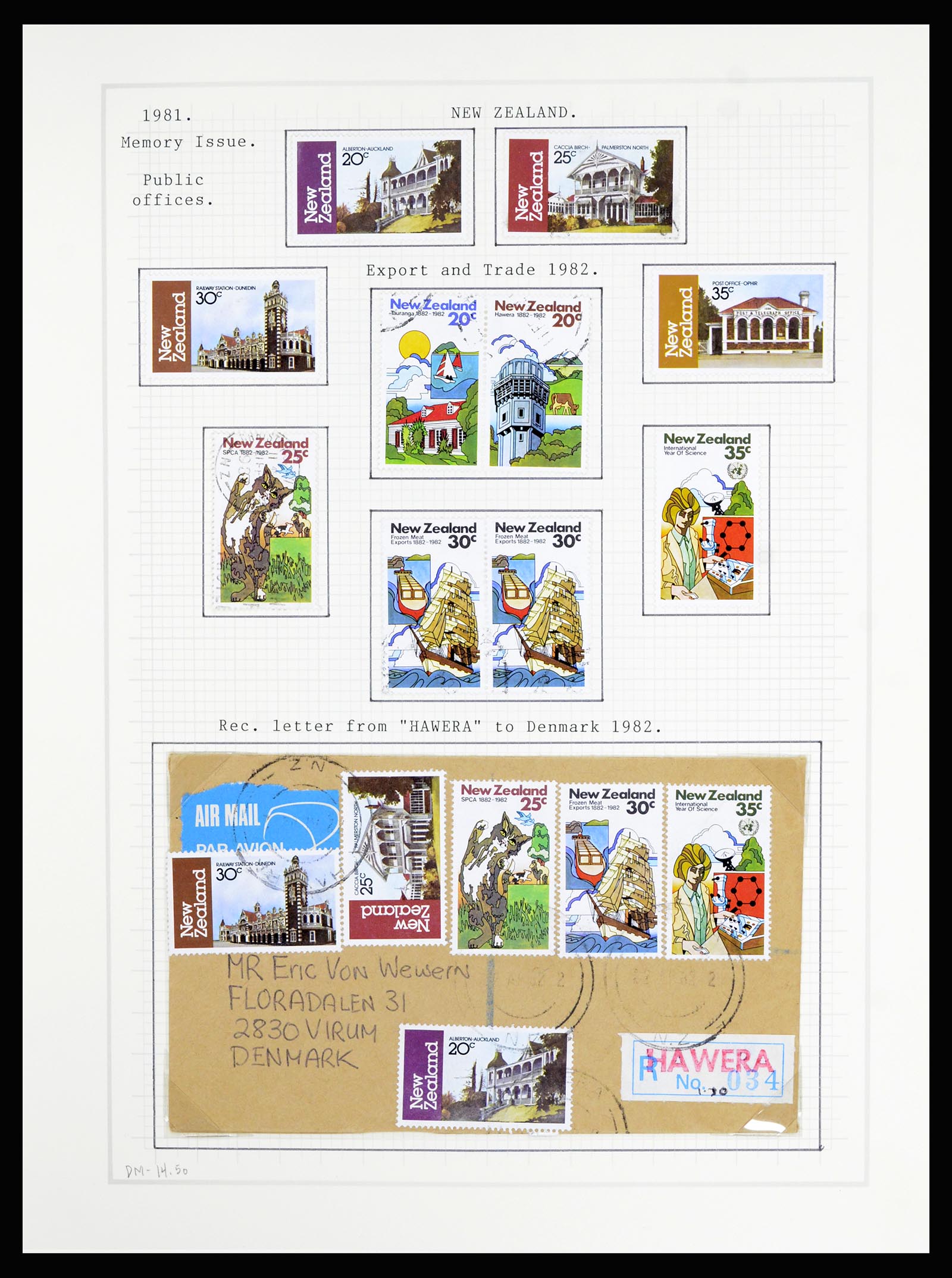 36720 141 - Stamp collection 36720 New Zealand 1855-1990.