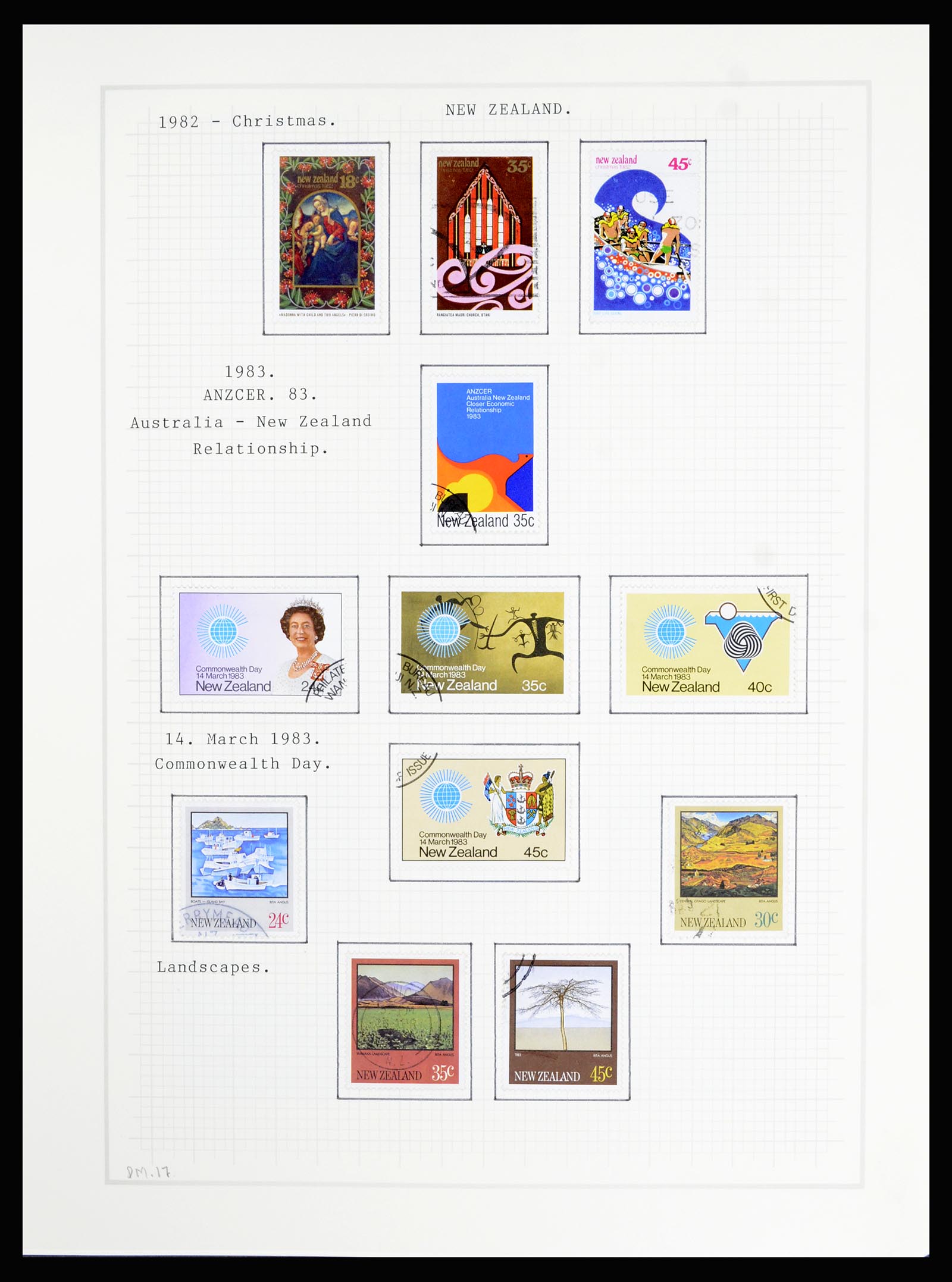 36720 144 - Stamp collection 36720 New Zealand 1855-1990.
