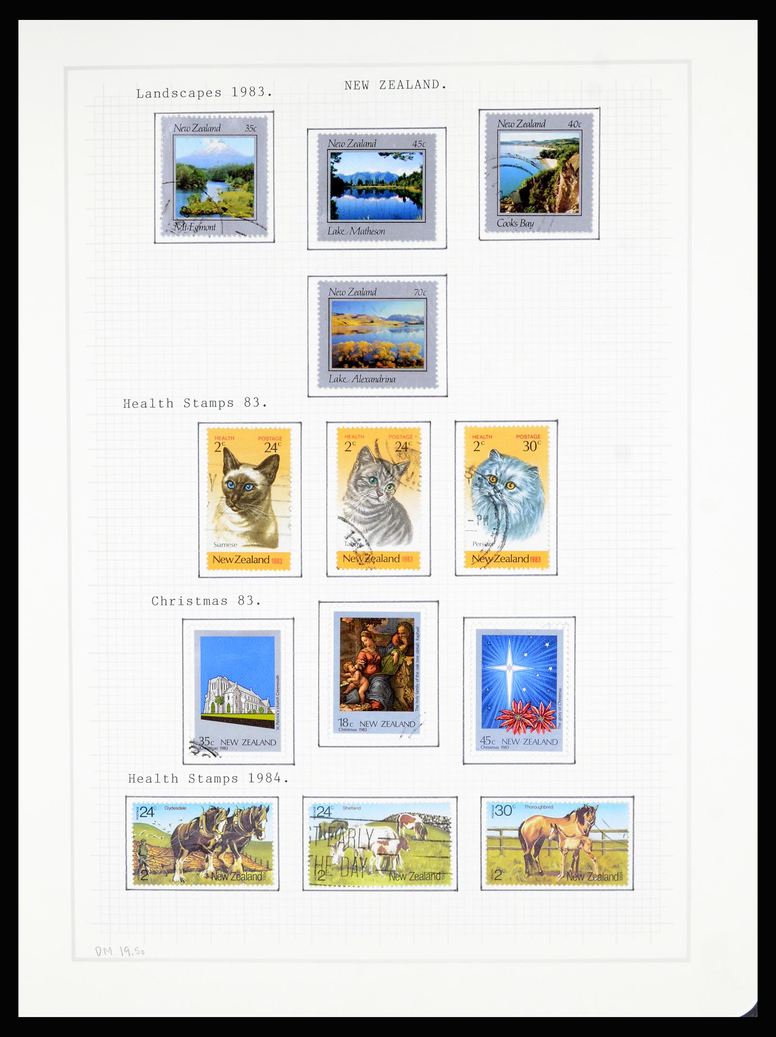 36720 145 - Stamp collection 36720 New Zealand 1855-1990.