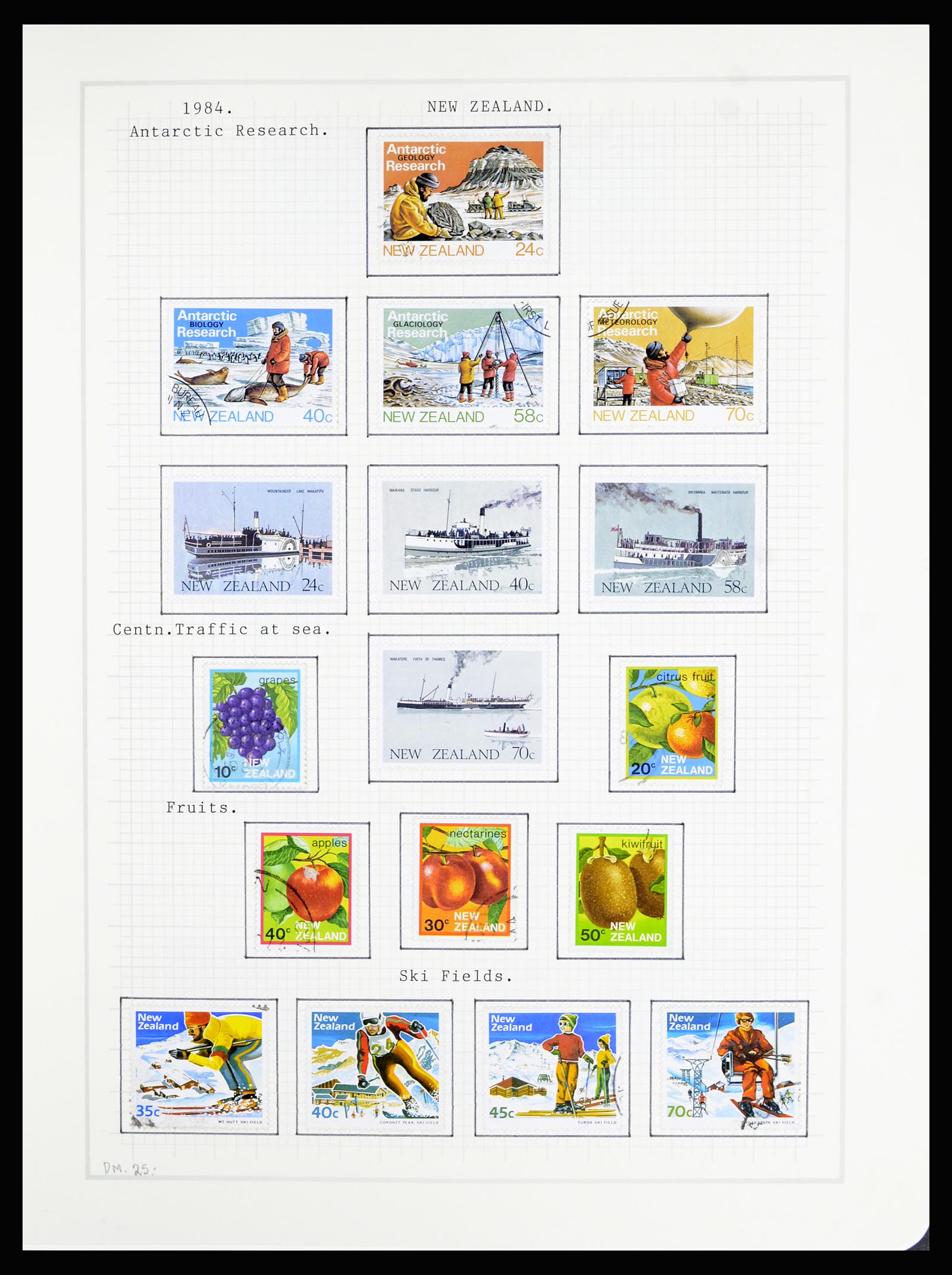 36720 146 - Stamp collection 36720 New Zealand 1855-1990.