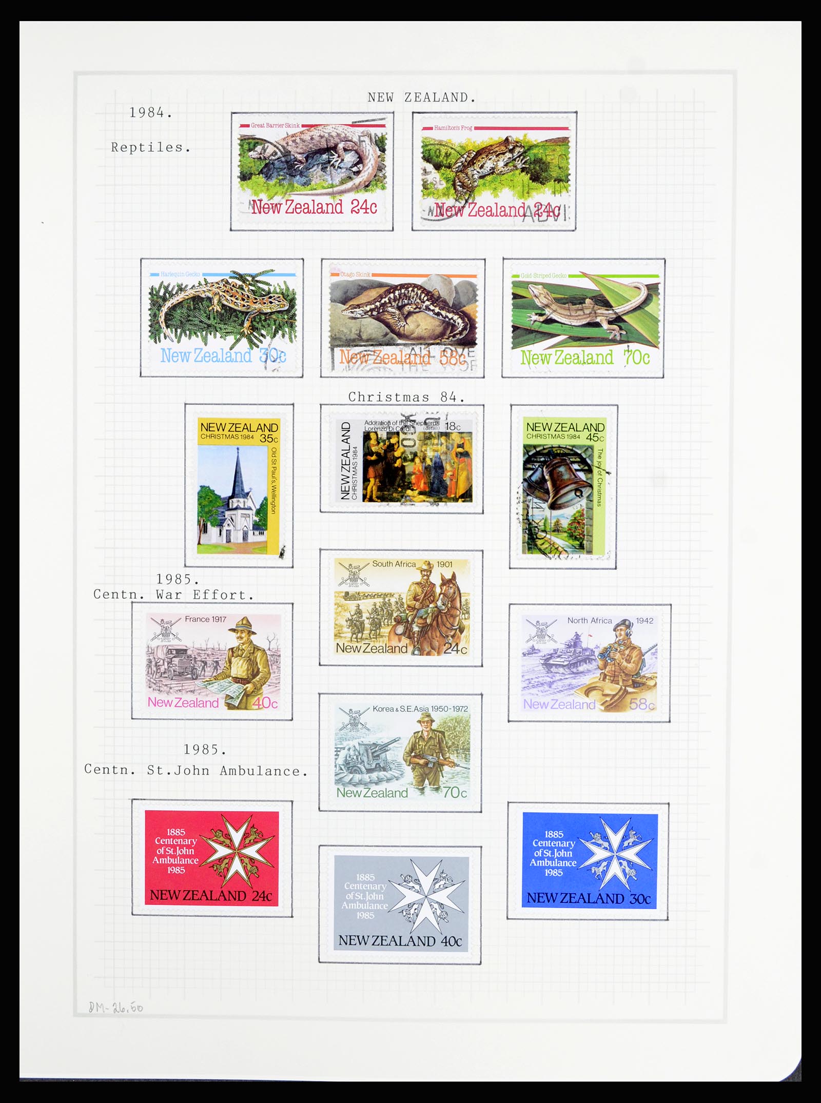 36720 147 - Stamp collection 36720 New Zealand 1855-1990.