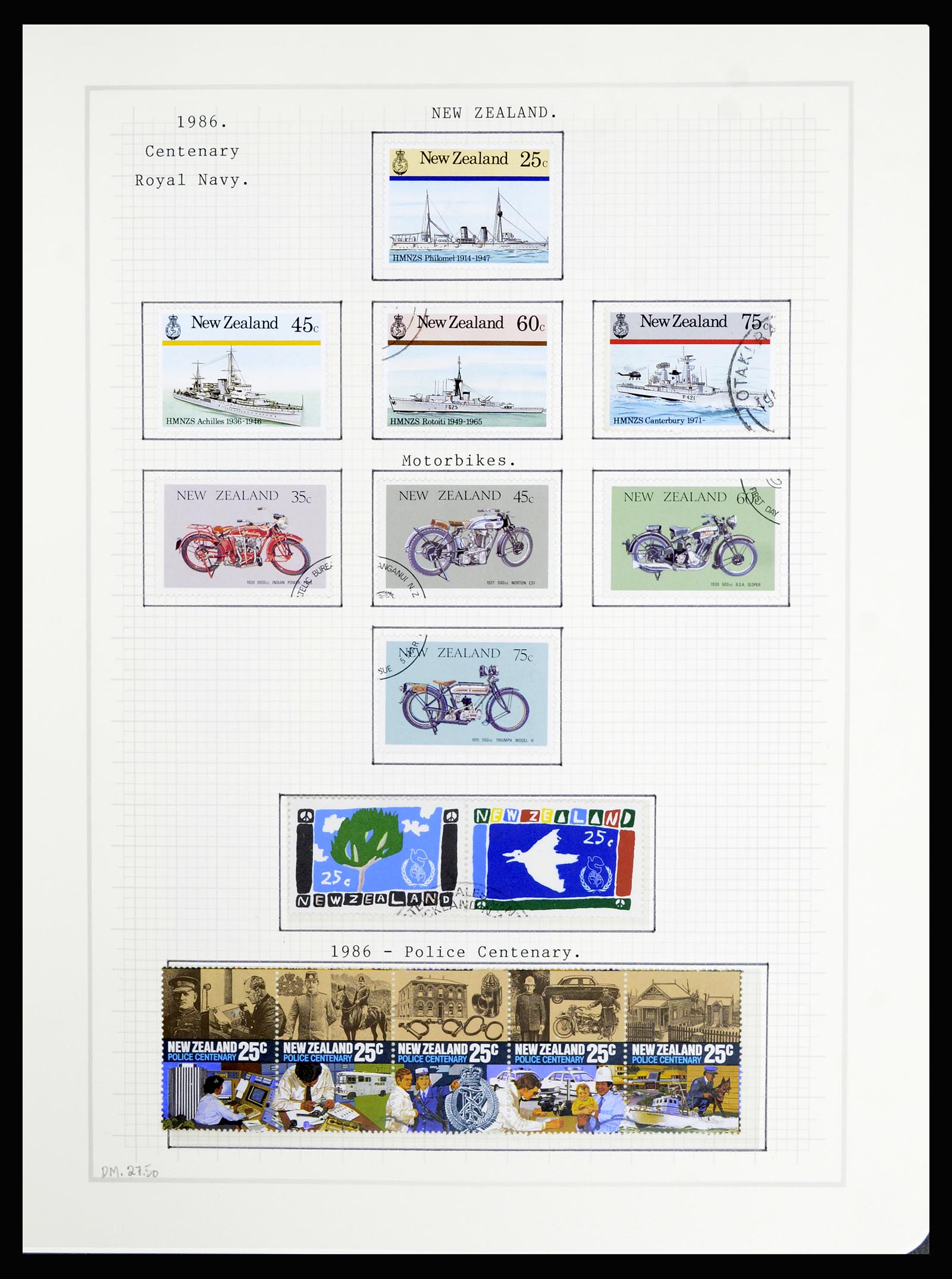 36720 150 - Stamp collection 36720 New Zealand 1855-1990.