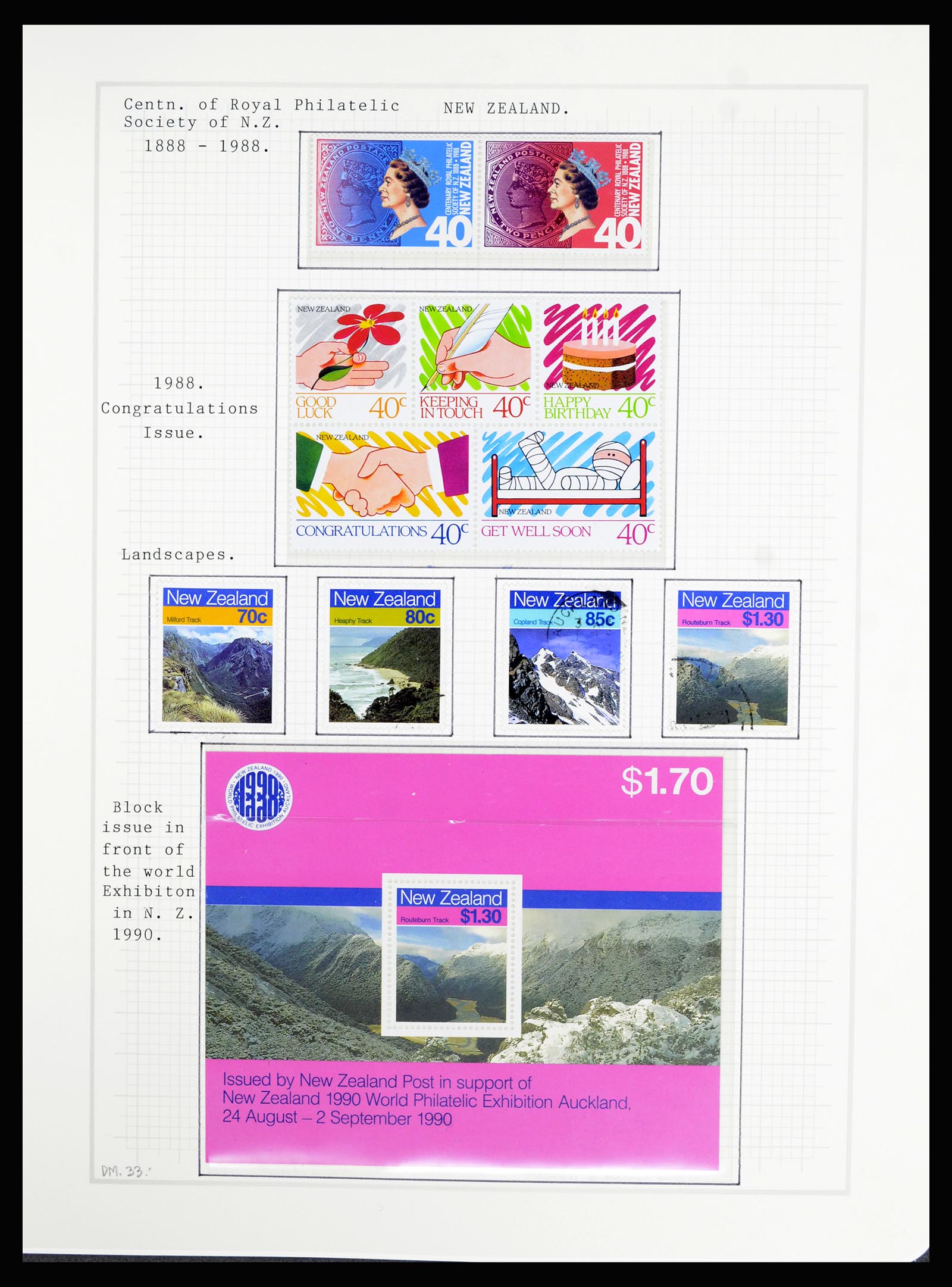 36720 155 - Stamp collection 36720 New Zealand 1855-1990.