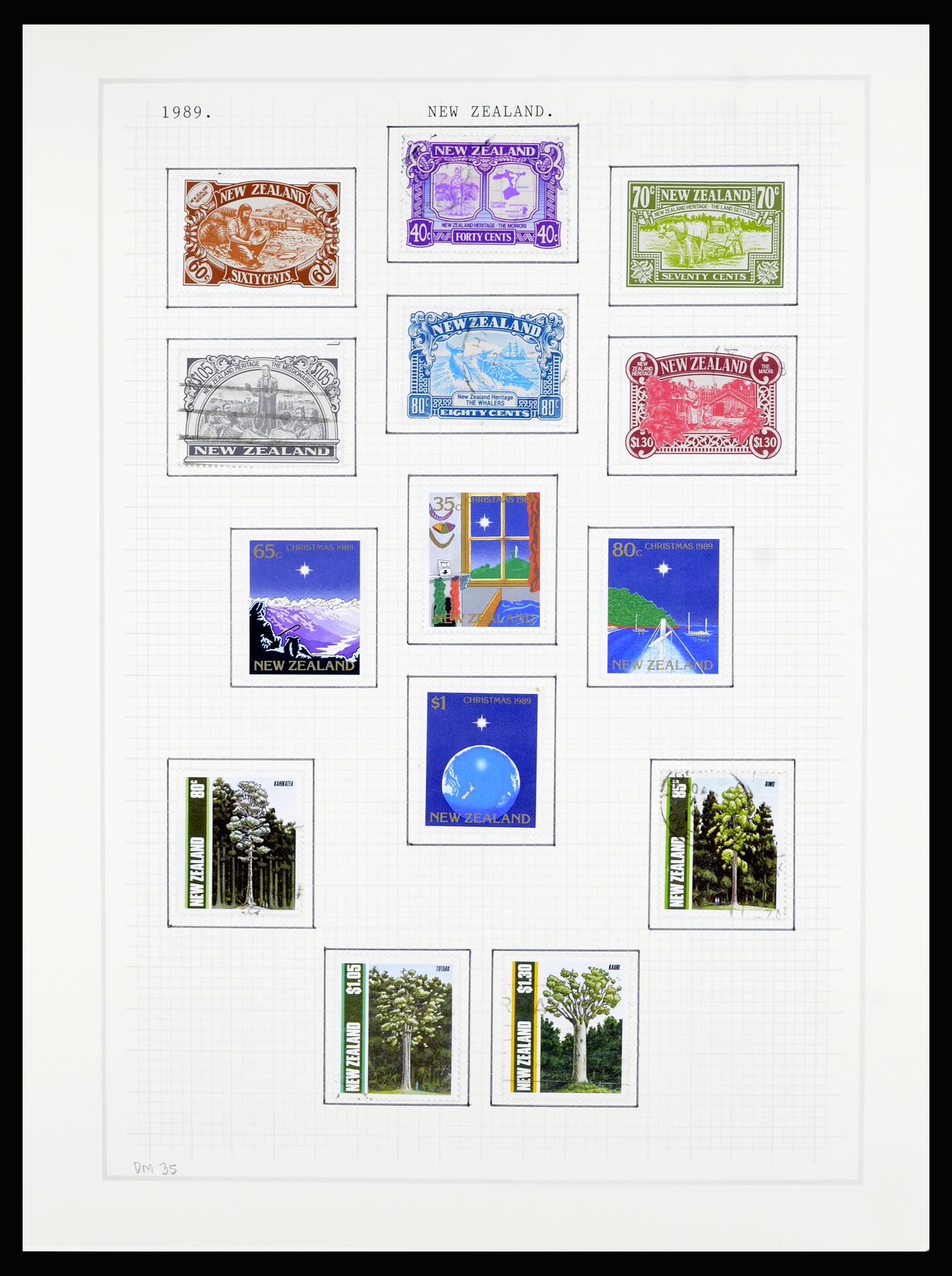 36720 160 - Stamp collection 36720 New Zealand 1855-1990.