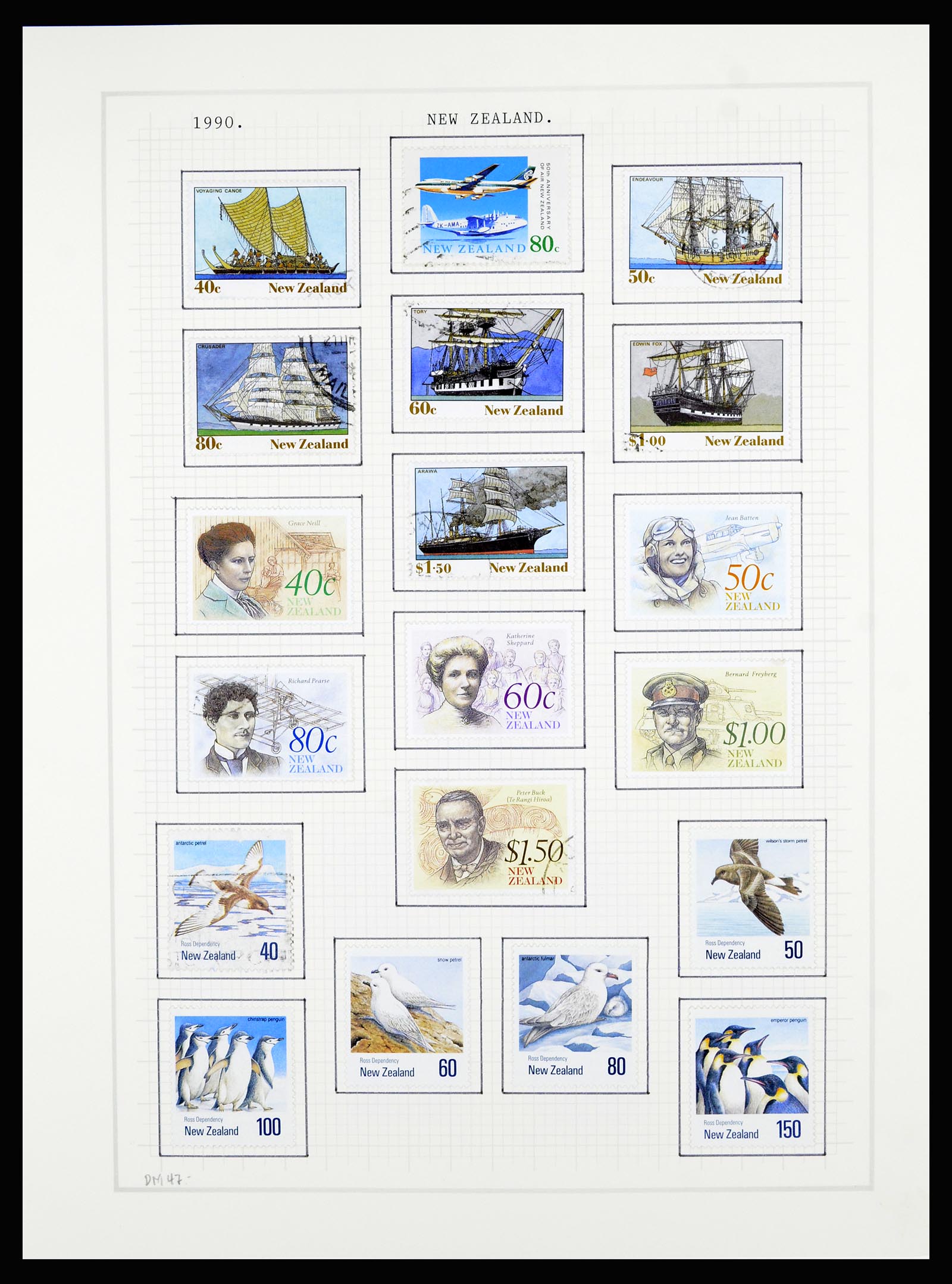 36720 161 - Stamp collection 36720 New Zealand 1855-1990.