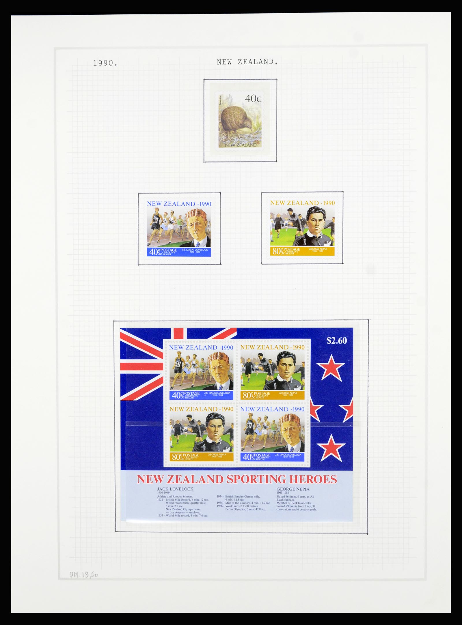 36720 163 - Postzegelverzameling 36720 Nieuw Zeeland 1855-1990.