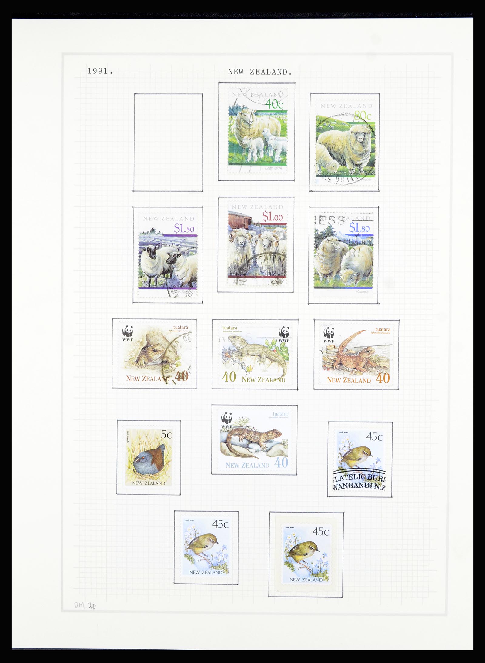 36720 165 - Postzegelverzameling 36720 Nieuw Zeeland 1855-1990.