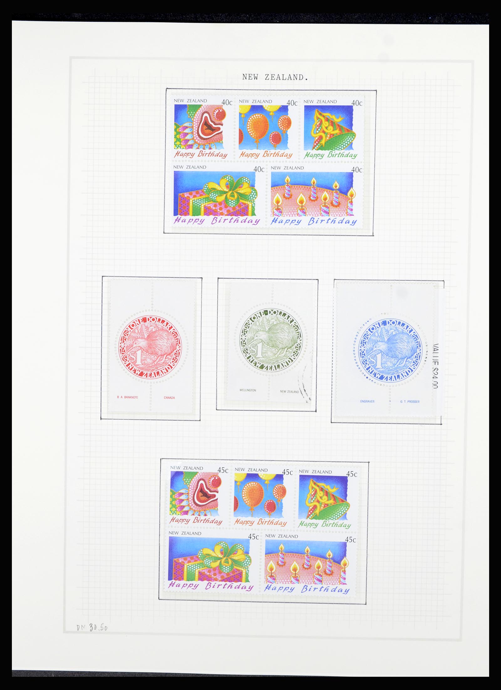 36720 167 - Postzegelverzameling 36720 Nieuw Zeeland 1855-1990.