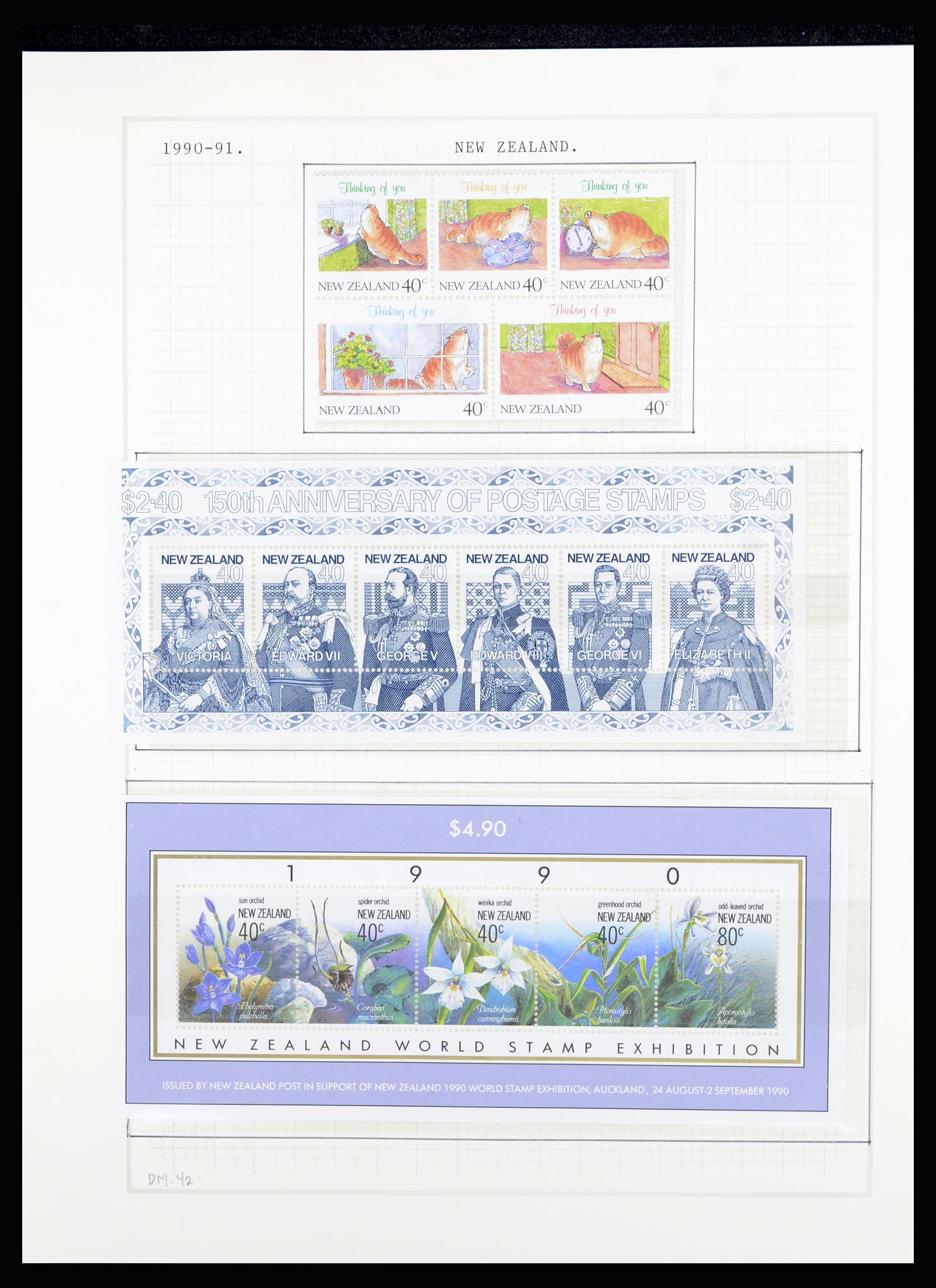 36720 168 - Postzegelverzameling 36720 Nieuw Zeeland 1855-1990.