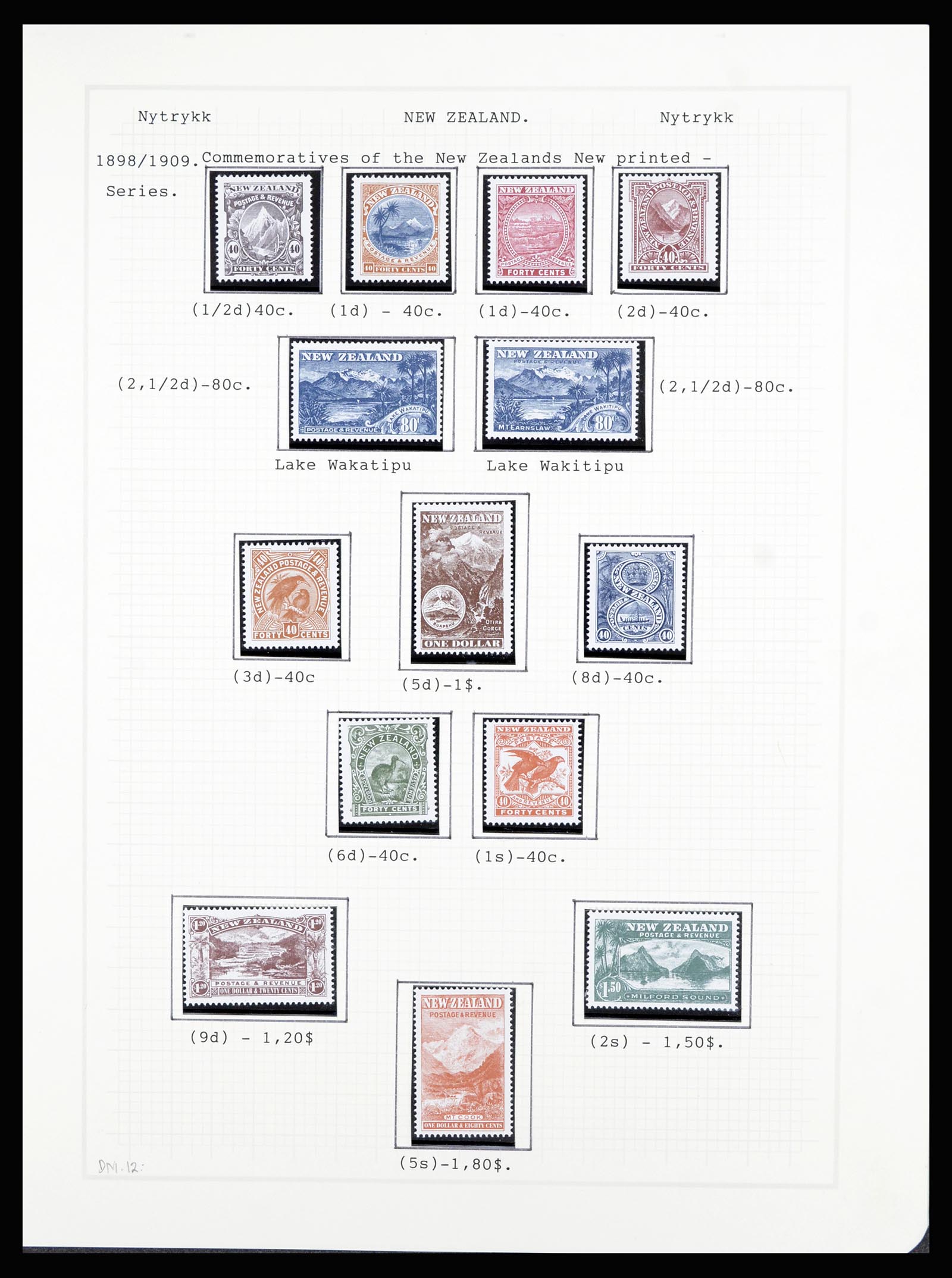 36720 170 - Stamp collection 36720 New Zealand 1855-1990.