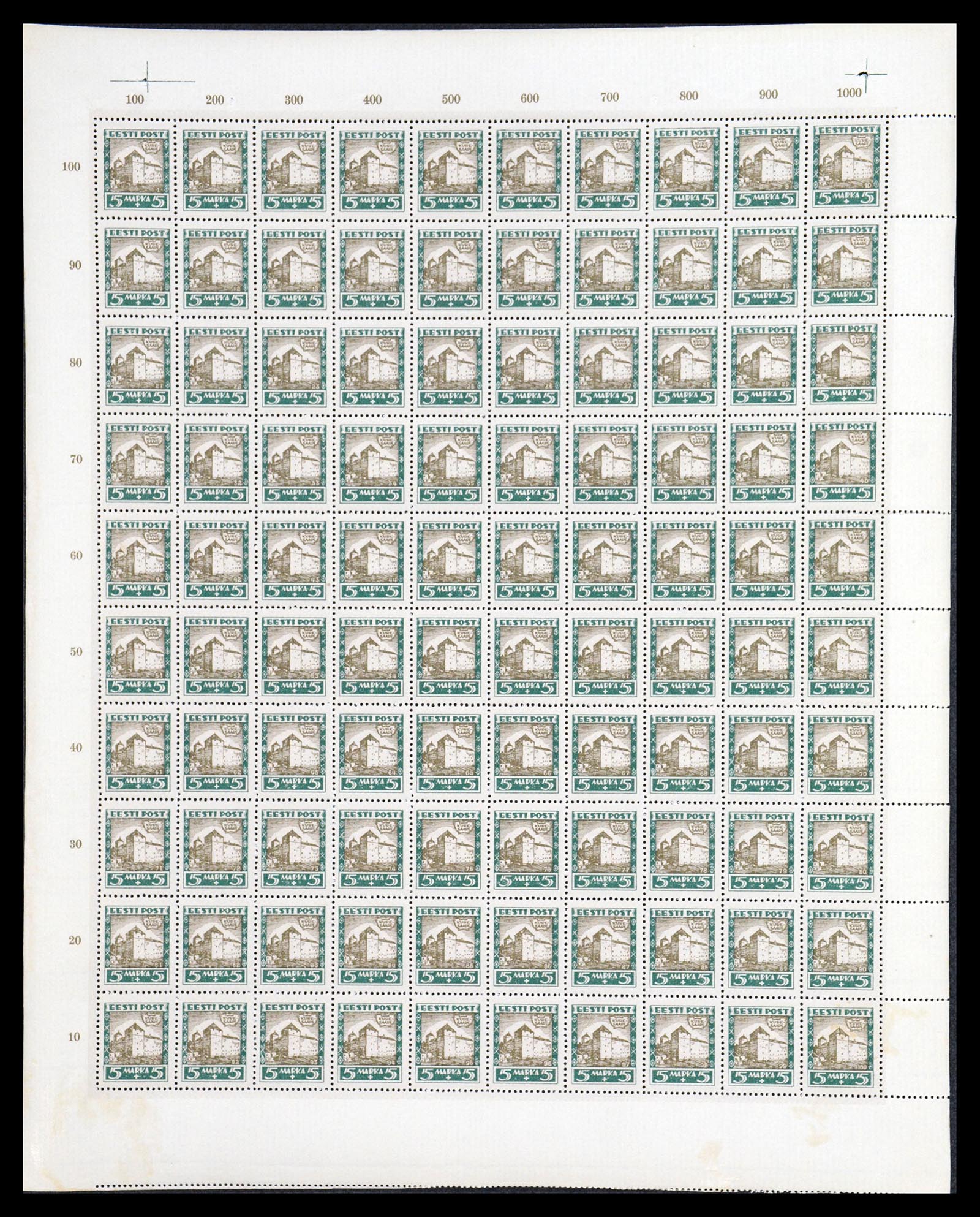 36723 006 - Postzegelverzameling 36723 Estland 1927.